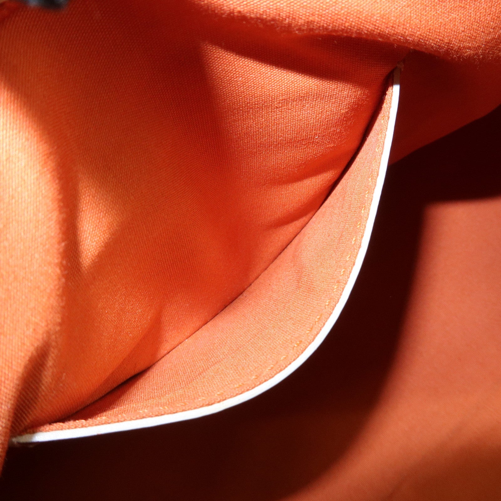 TOD'S Suede Patent Leather Shoulder Bag Hand Bag Orange