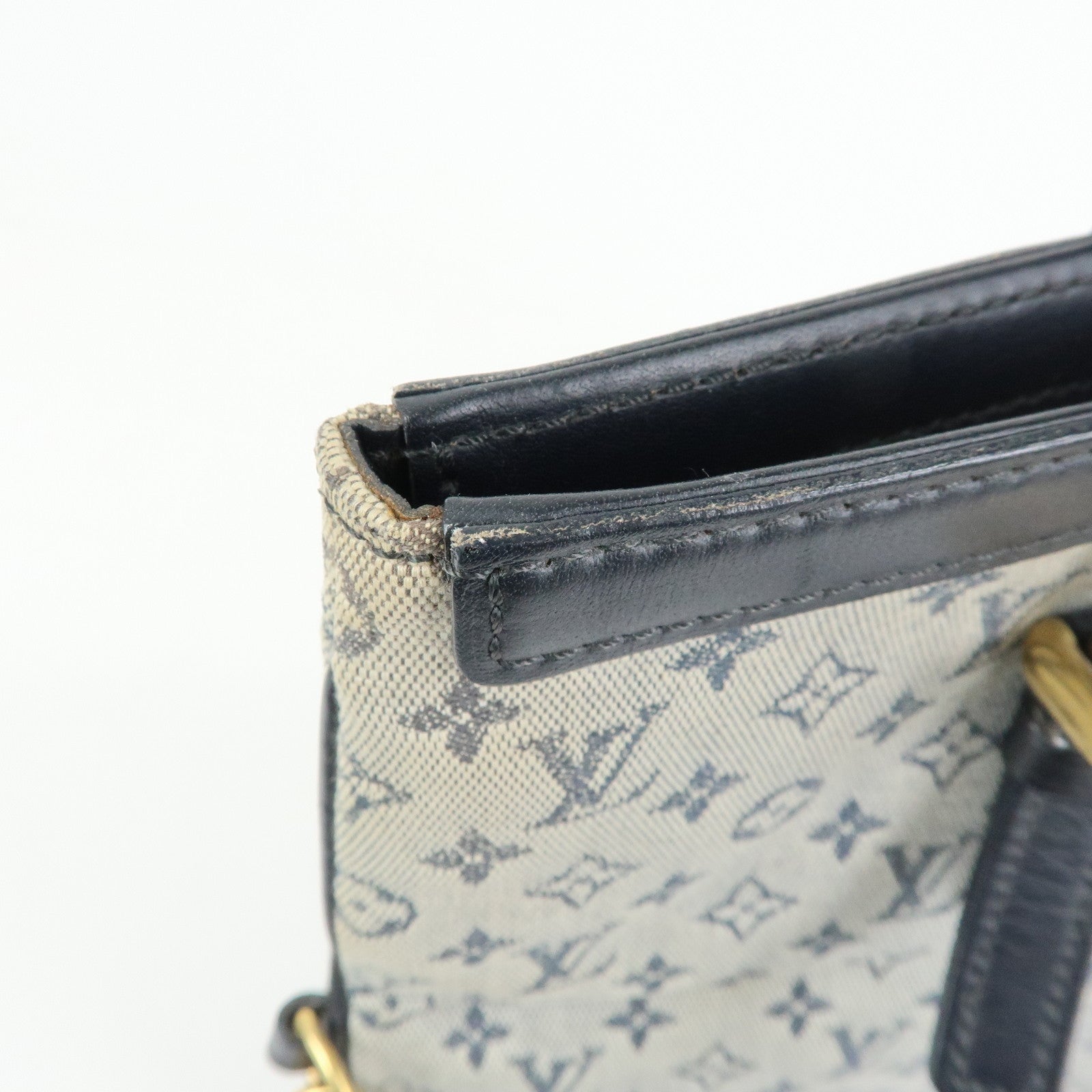 Louis Vuitton Monogram Mini Francoise Shoulder Bag Blue M92208