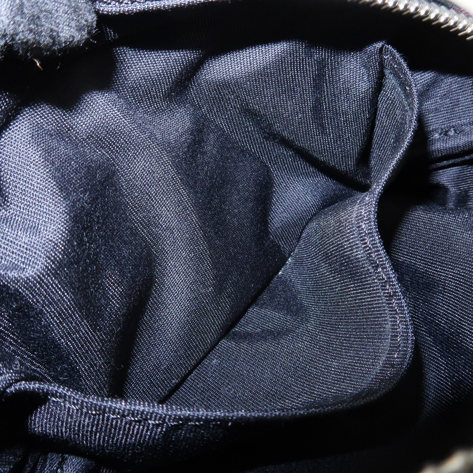 JIMMY CHOO Leather Star Studs Pouch Cosmetic Pouch Makeup Bag Black