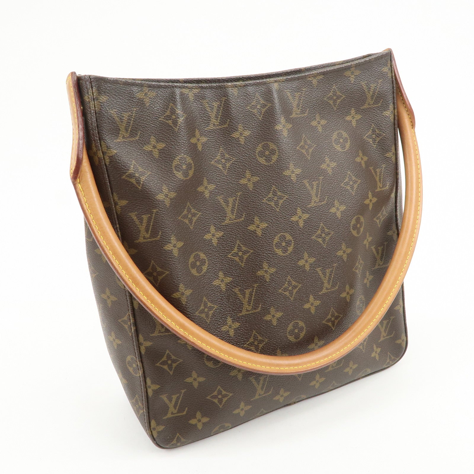 Louis Vuitton Monogram Looping GM Shoulder Bag Brown M51145