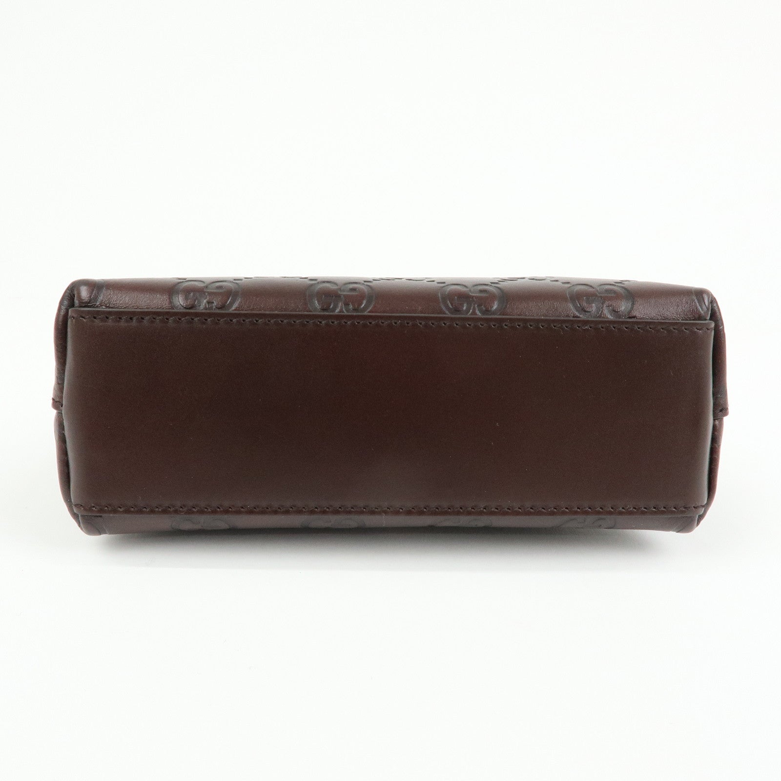 GUCCI Guccissima Leather Cosmetic Pouch Brown 141810