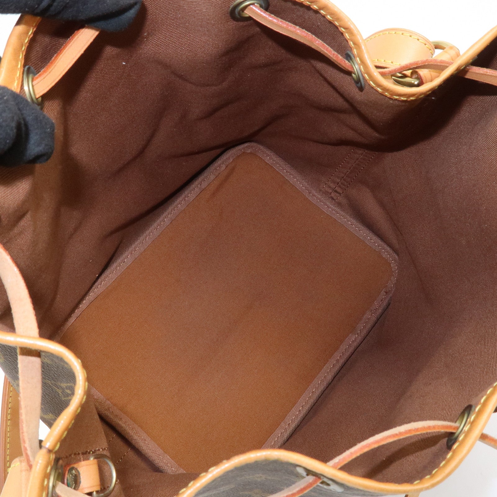 Louis Vuitton Monogram Petit Noe Shoulder Bag Brown M42226