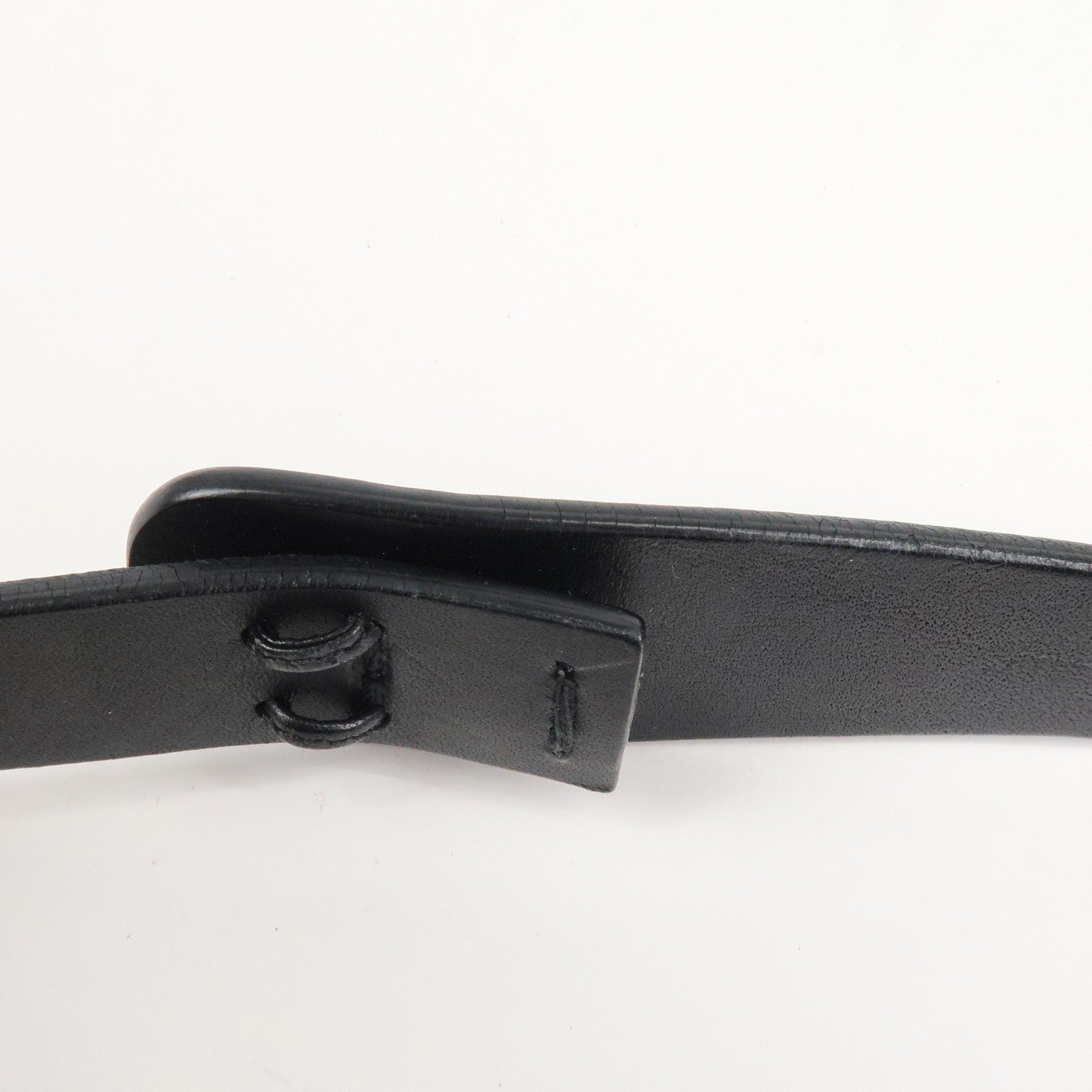 GUCCI GG Canvas Leather Shoulder Bag Hand Bag Black 107752 Used