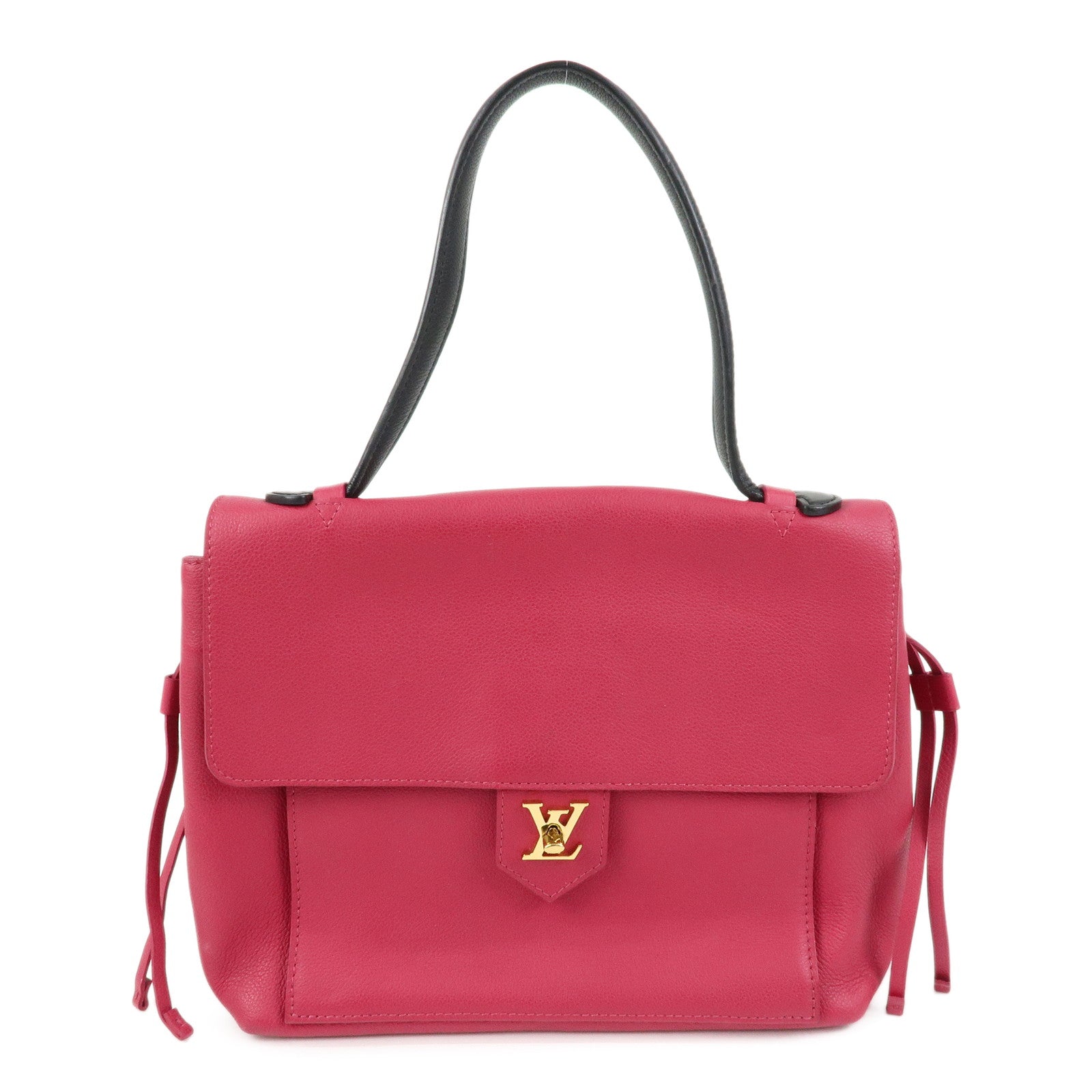 Louis Vuitton Lockme PM Leather Hand Shoulder Bag Fuchsia M50360