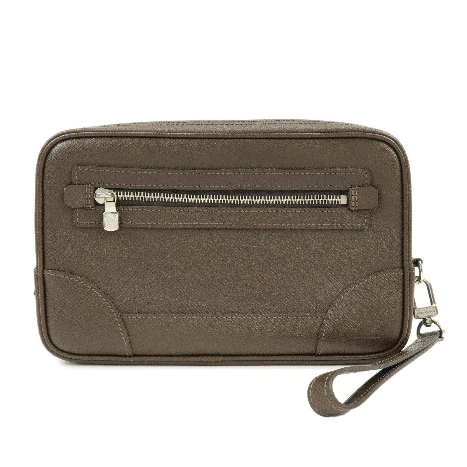 Louis Vuitton Taiga Neo Pavel Clultch Bag Grizzly M31148