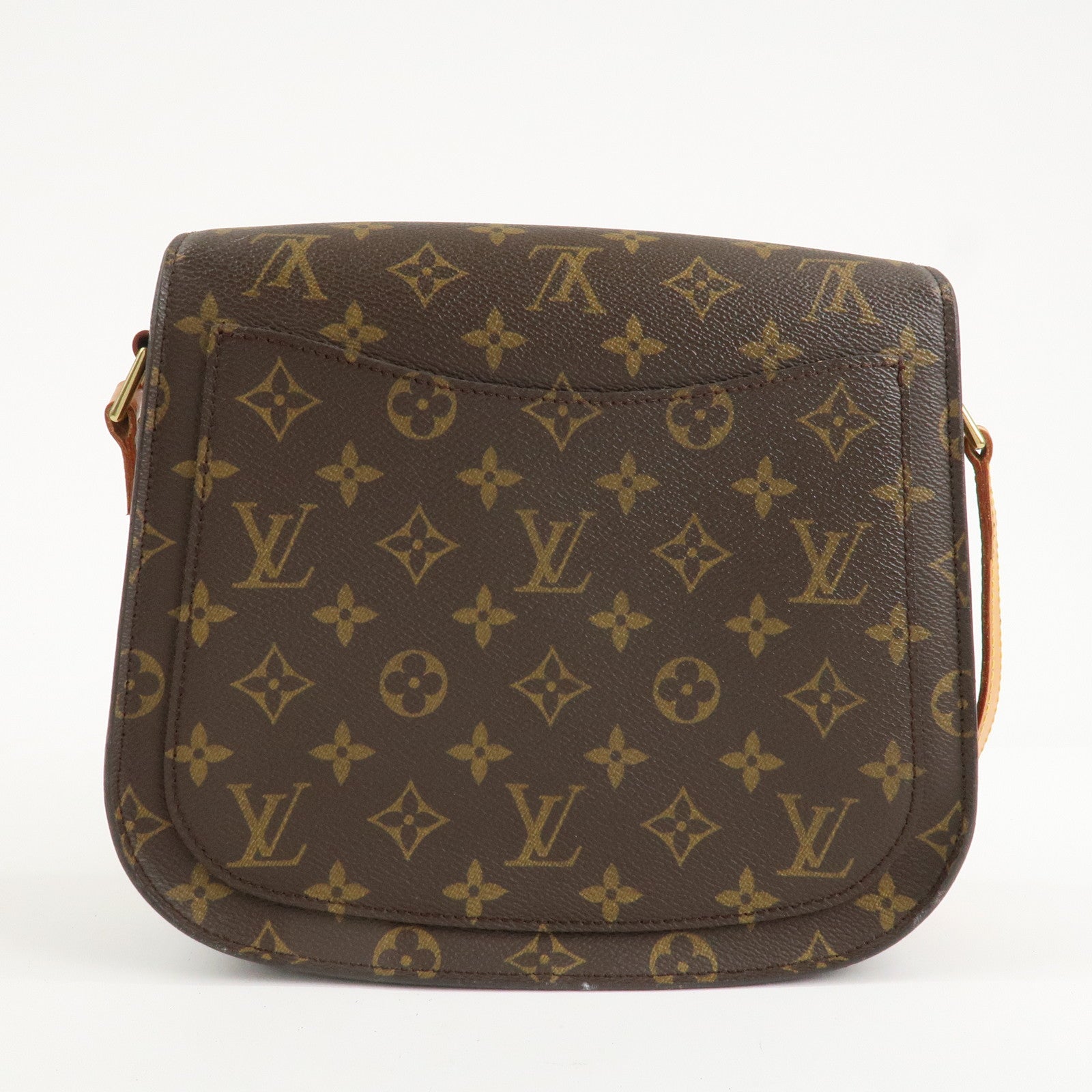 Louis Vuitton Monogram Saint Cloud GM Shoulder Bag Brown M51242 Used