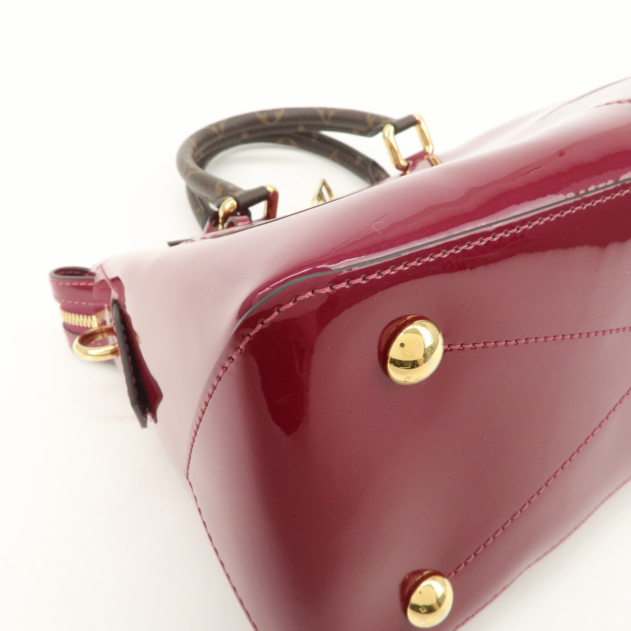 Louis Vuitton Vernis Monogram Tote Miroir 2Way Bag Magenta M54640