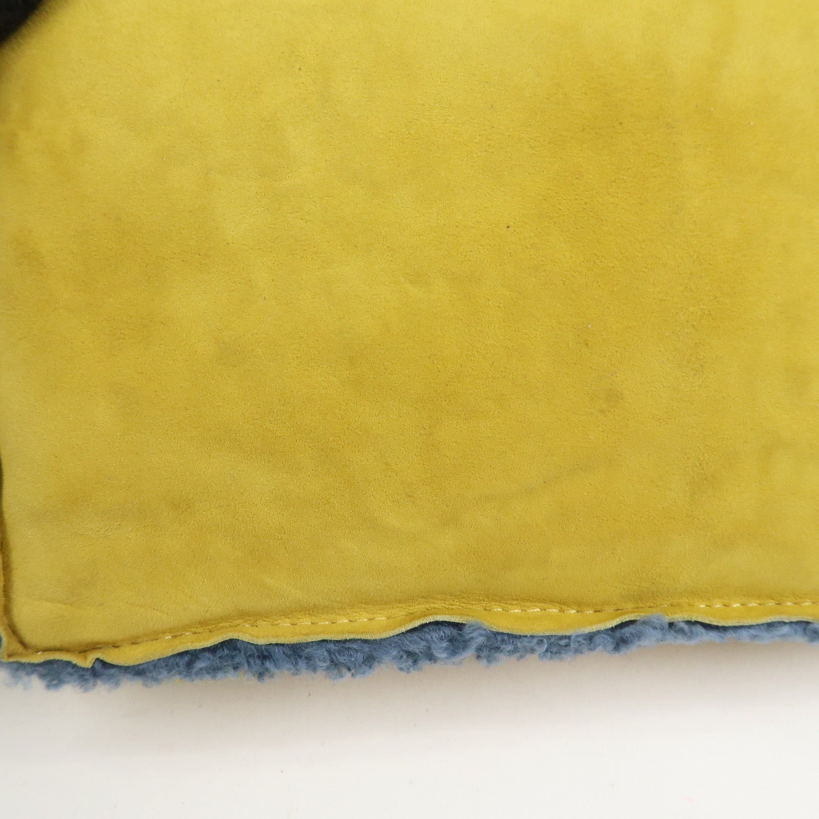 CHANEL COCO Mark Mouton Clutch Bag Yellow Blue