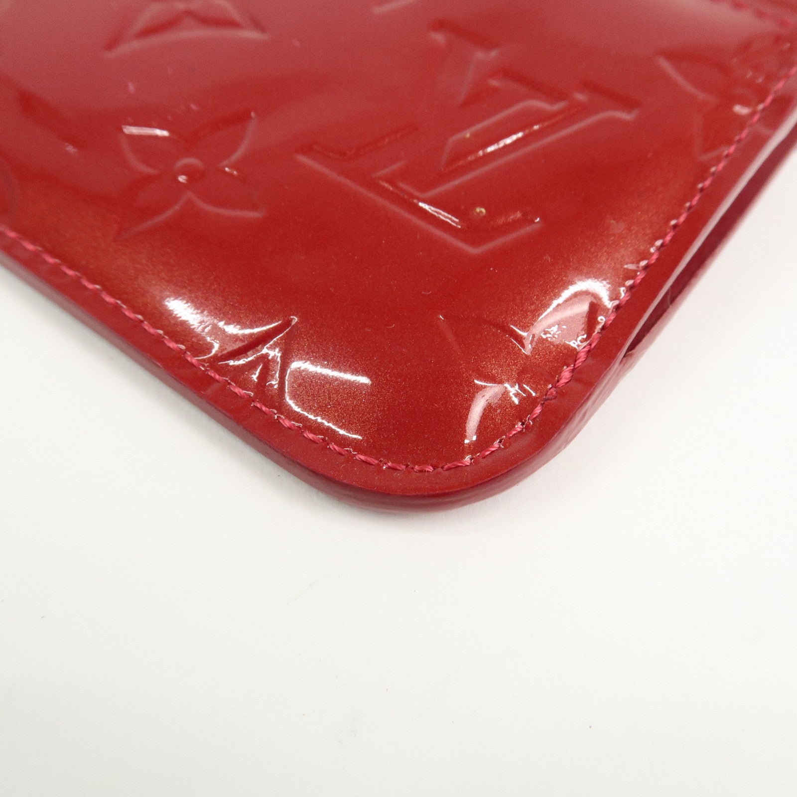 Louis Vuitton Monogram Vernis Pochette Cles NM Cerise M90214