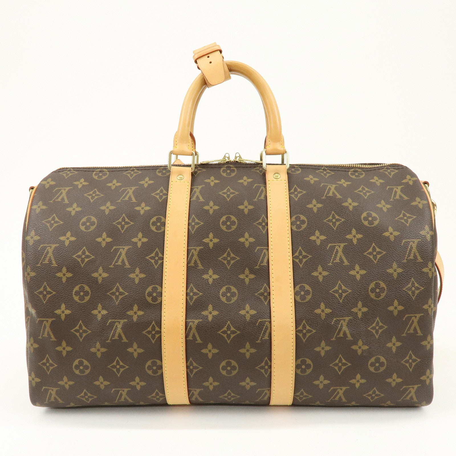 Louis Vuitton Monogram Keep All Bandouliere 45 Boston Bag M41418