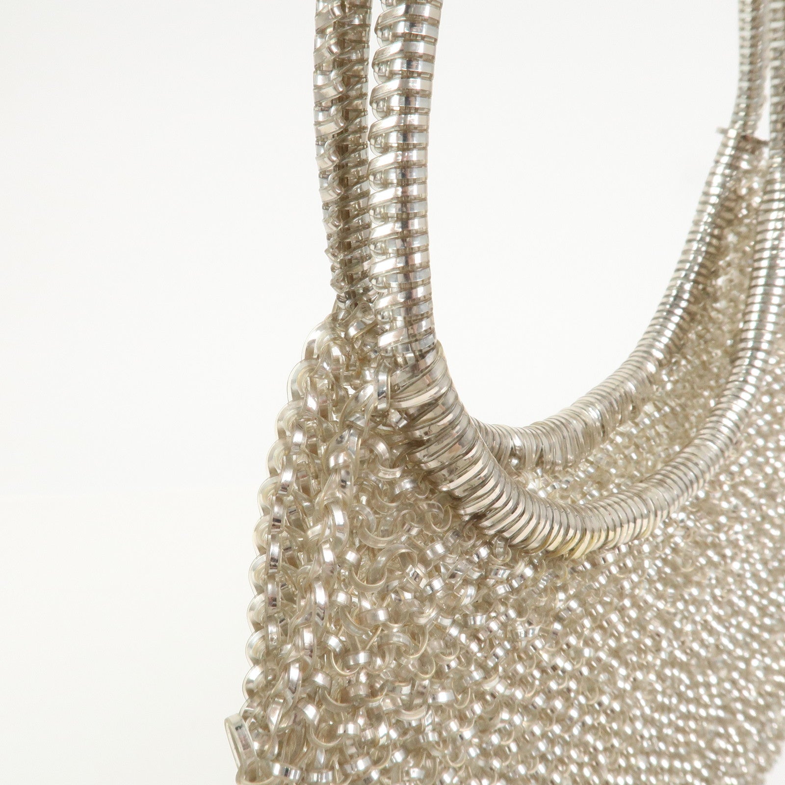 ANTEPRIMA PVC Hand Bag Shoulder Bag Clear Champagne Gold