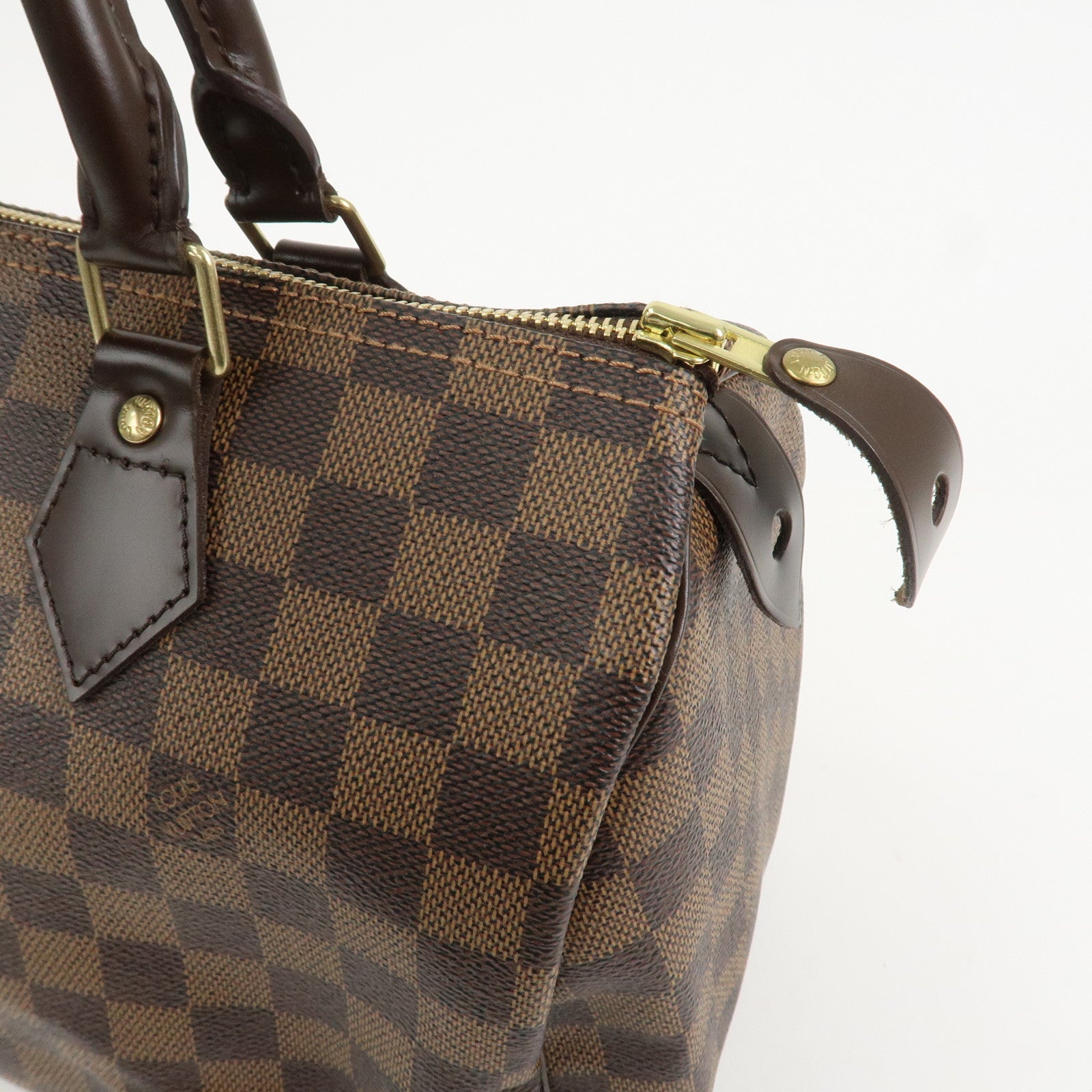 Louis Vuitton Damier Ebene Canvas Speedy 30 Boston Bag N41364