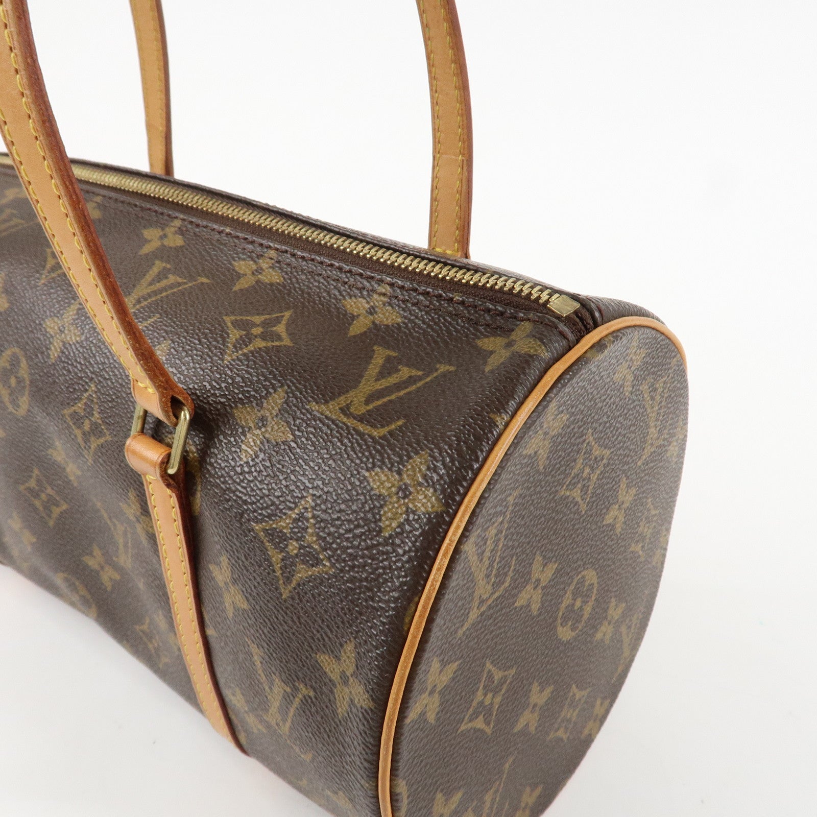 Louis Vuitton Monogram Papillon 30 Hand Bag New Style Brown M51385