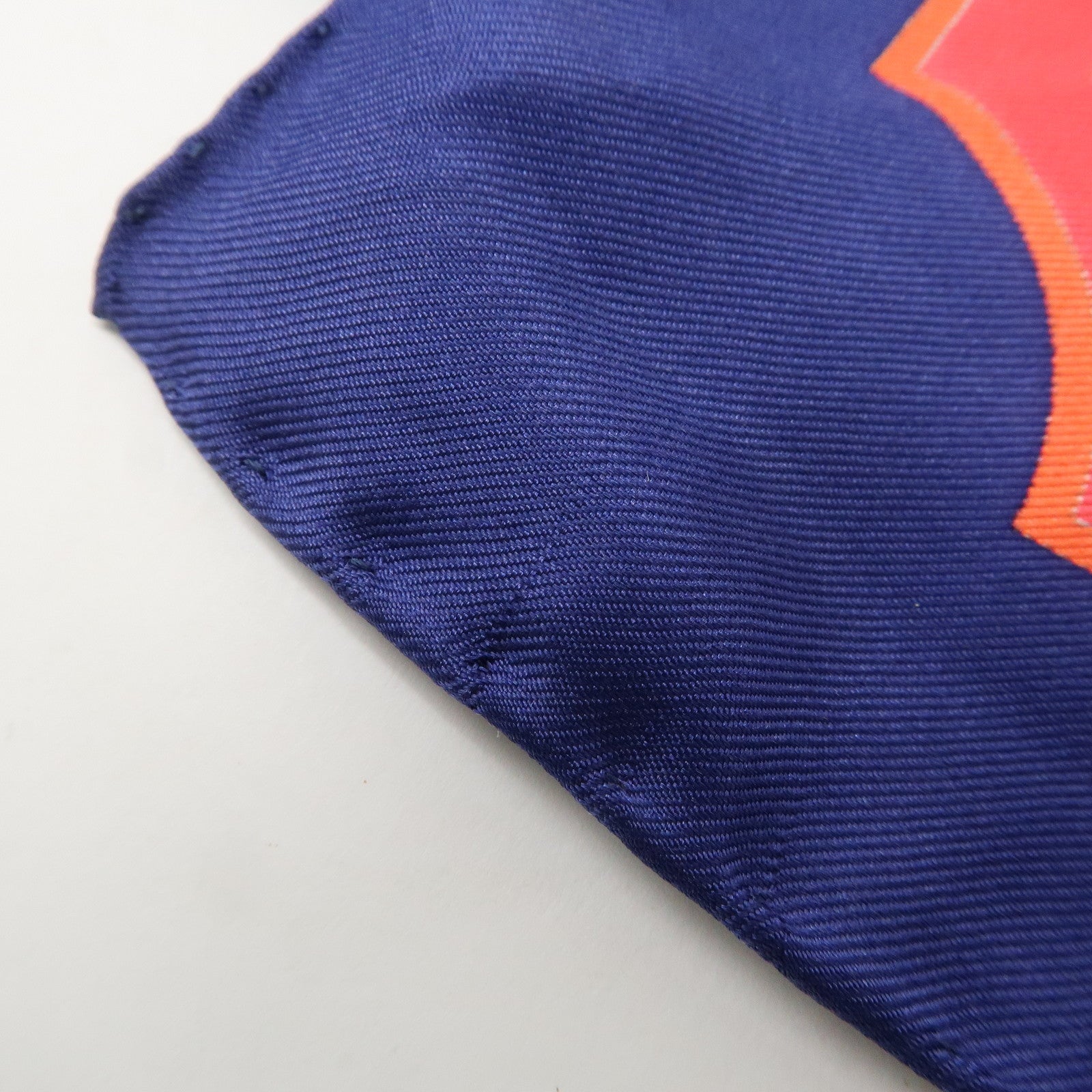 HERMES Carre 90 Silk 100% Scarf CARROUSEL Blue Red Used