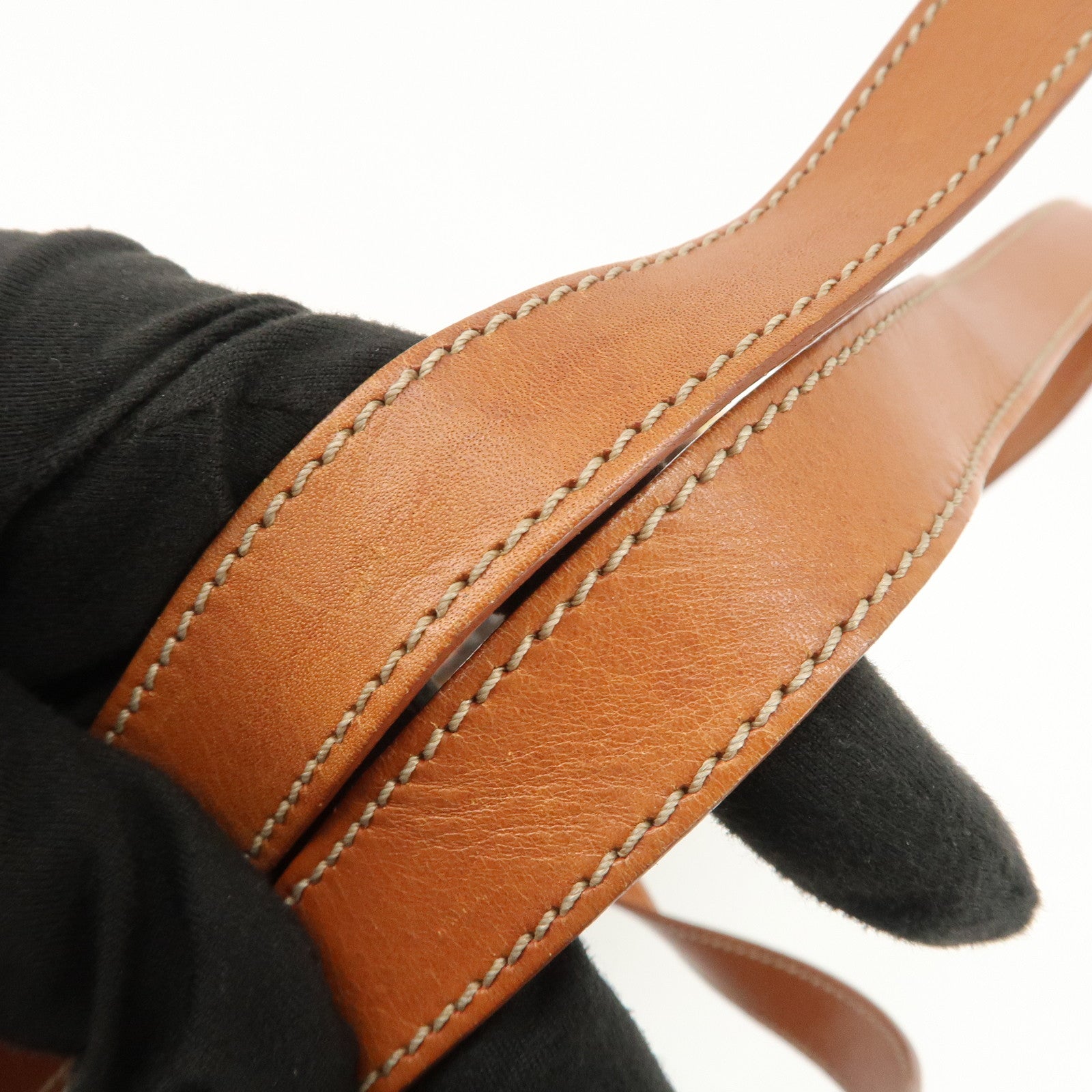 CELINE Macadam PVC Leather Tote Bag Shoulder Bag Brown