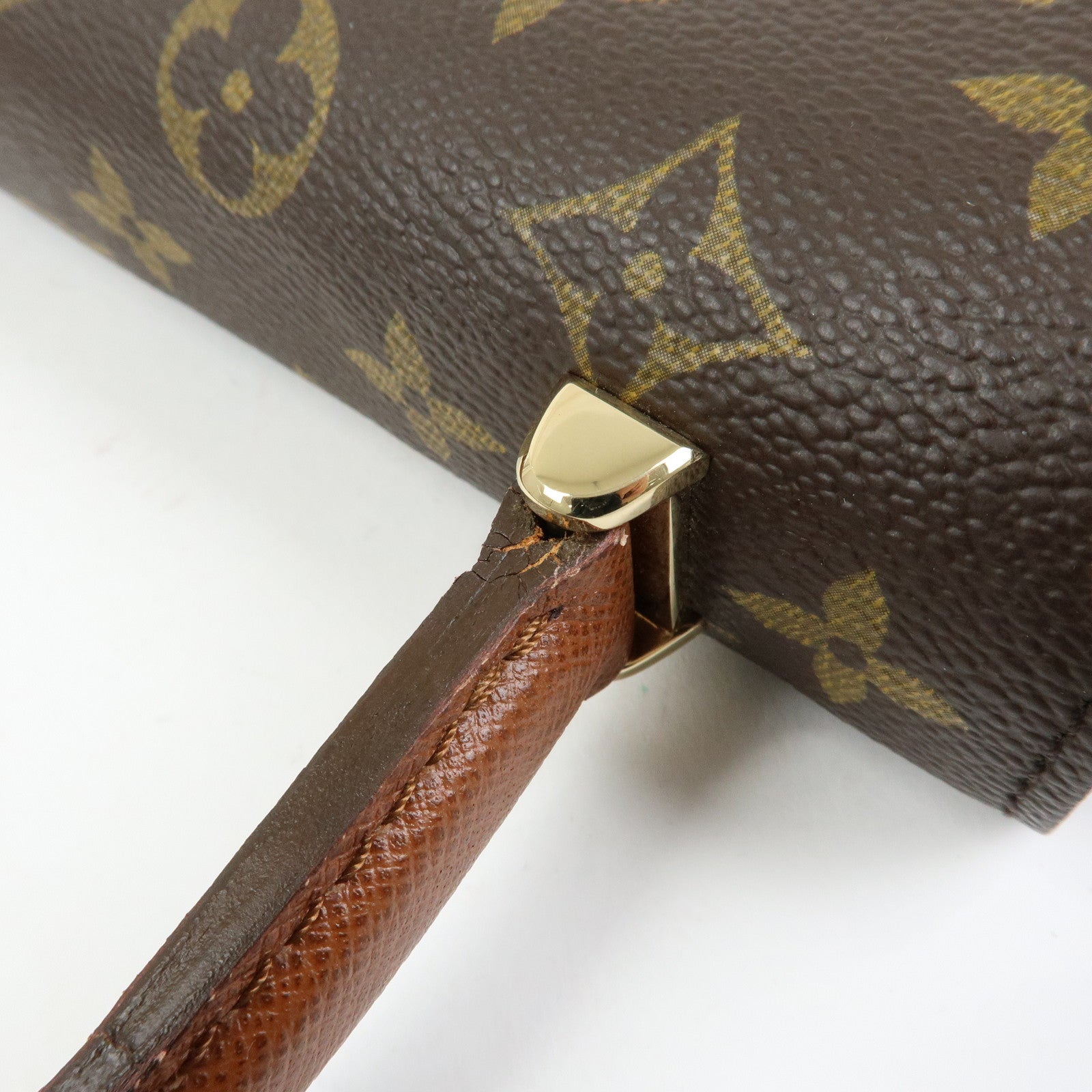 Louis Vuitton Monogram Malesherbes Canvas Hand Bag Brown M51379