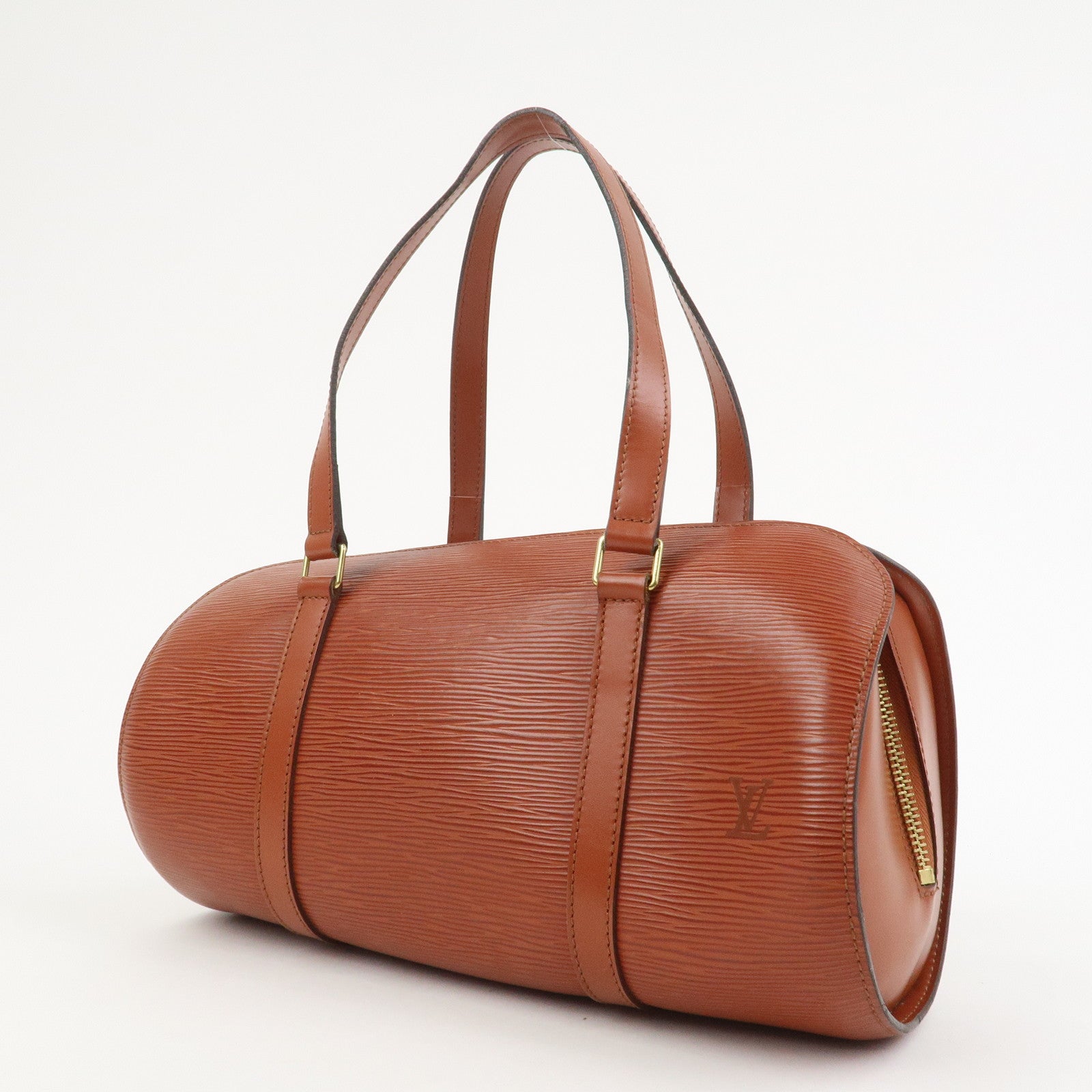 Louis Vuitton Epi Leather Soufflot Hand Bag Kenya Brown M52223
