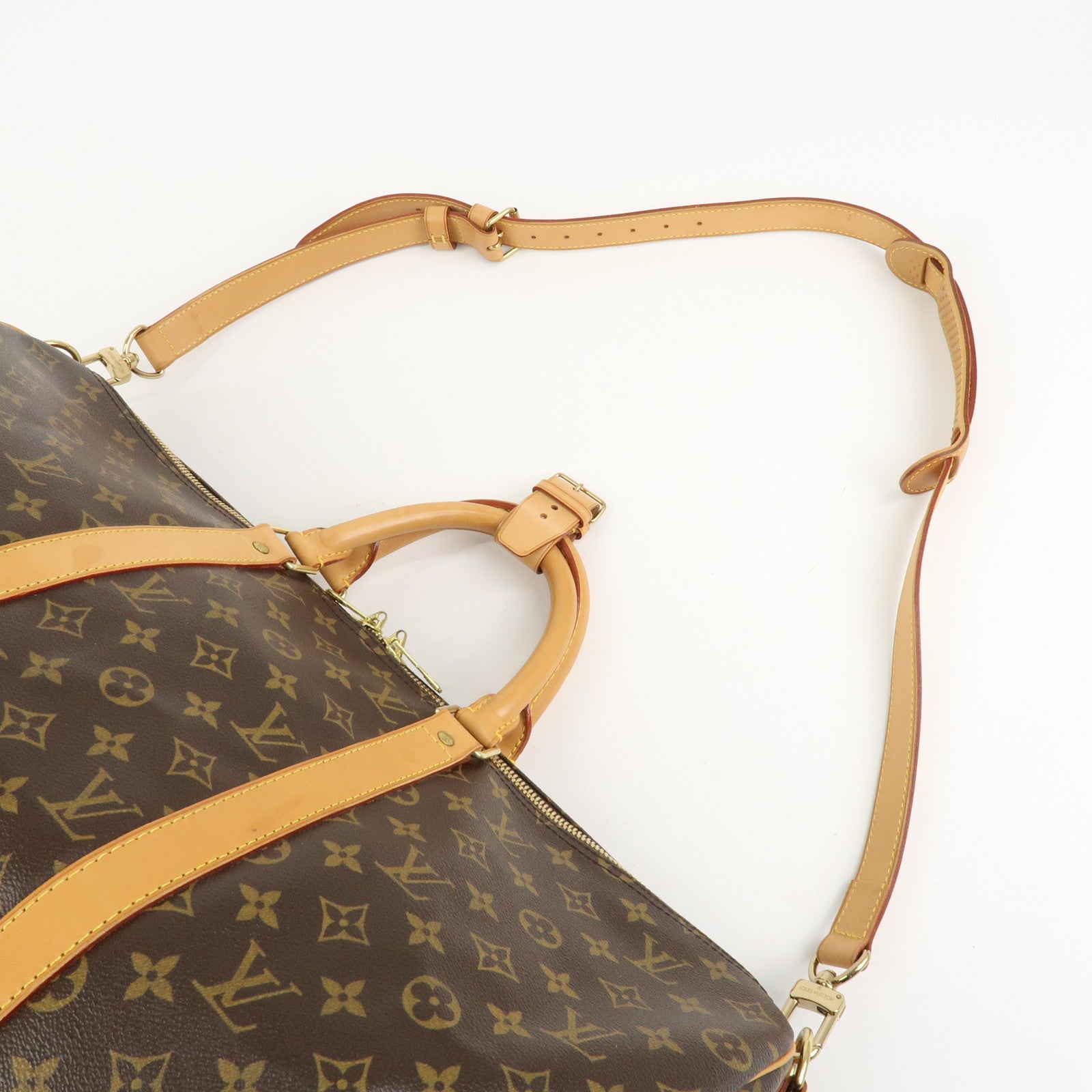 Louis Vuitton Monogram Keep All 50 Bandouliere Boston Bag M41416