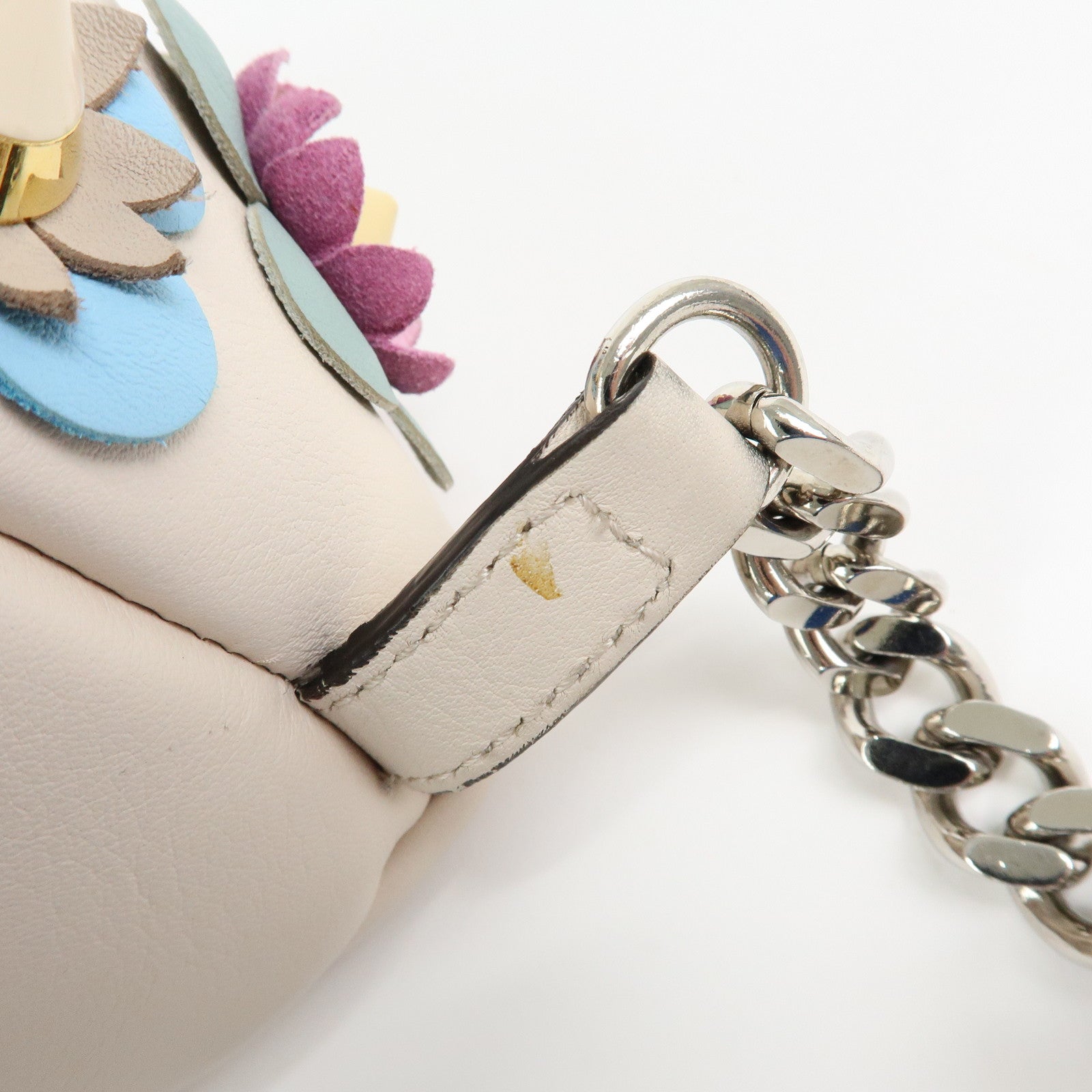 FENDI By The Way Calf Leather Flower Motif Backpack Studs 8BZ038