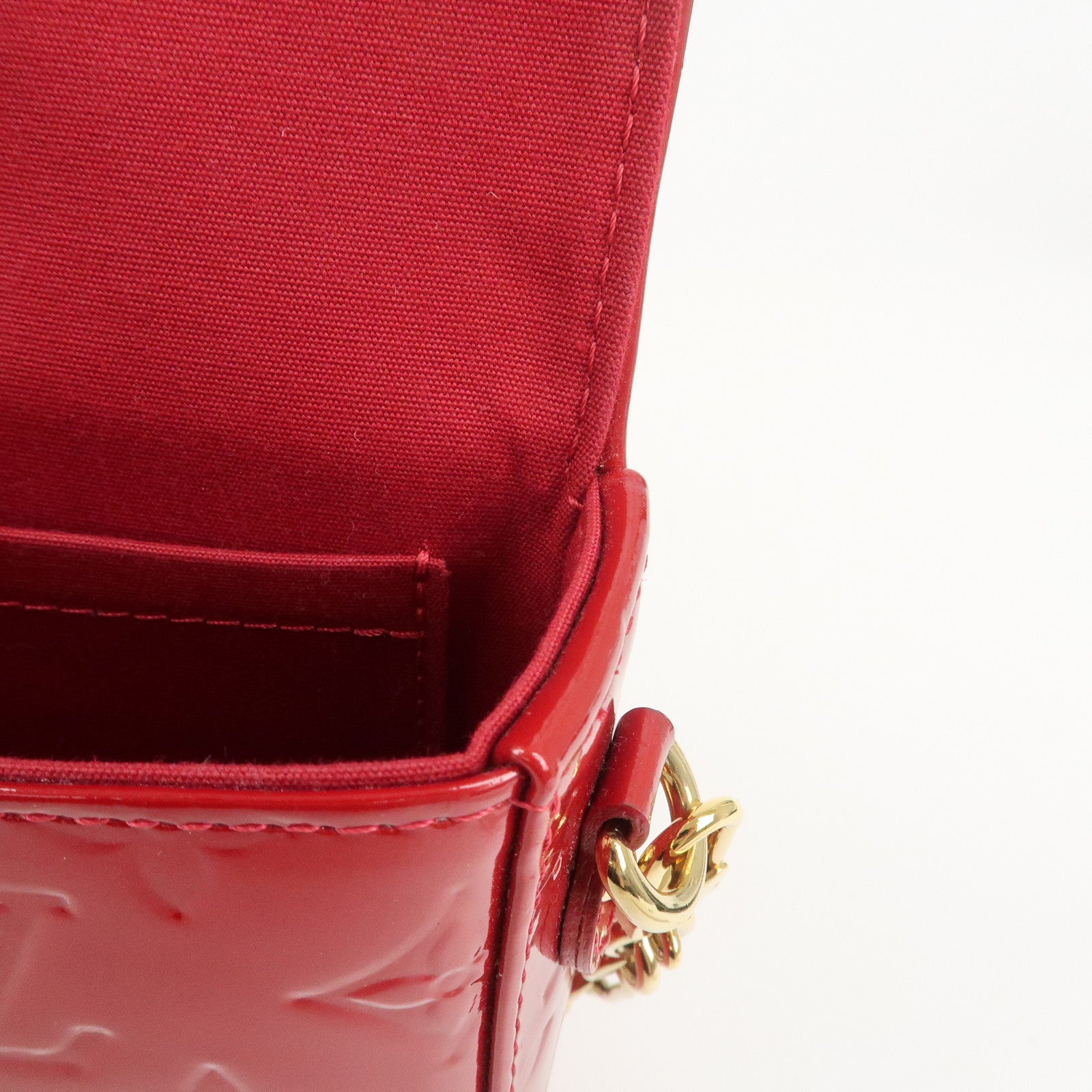 Louis Vuitton Monogram Vernis Rodeo Drive Shoulder Bag Red M93599