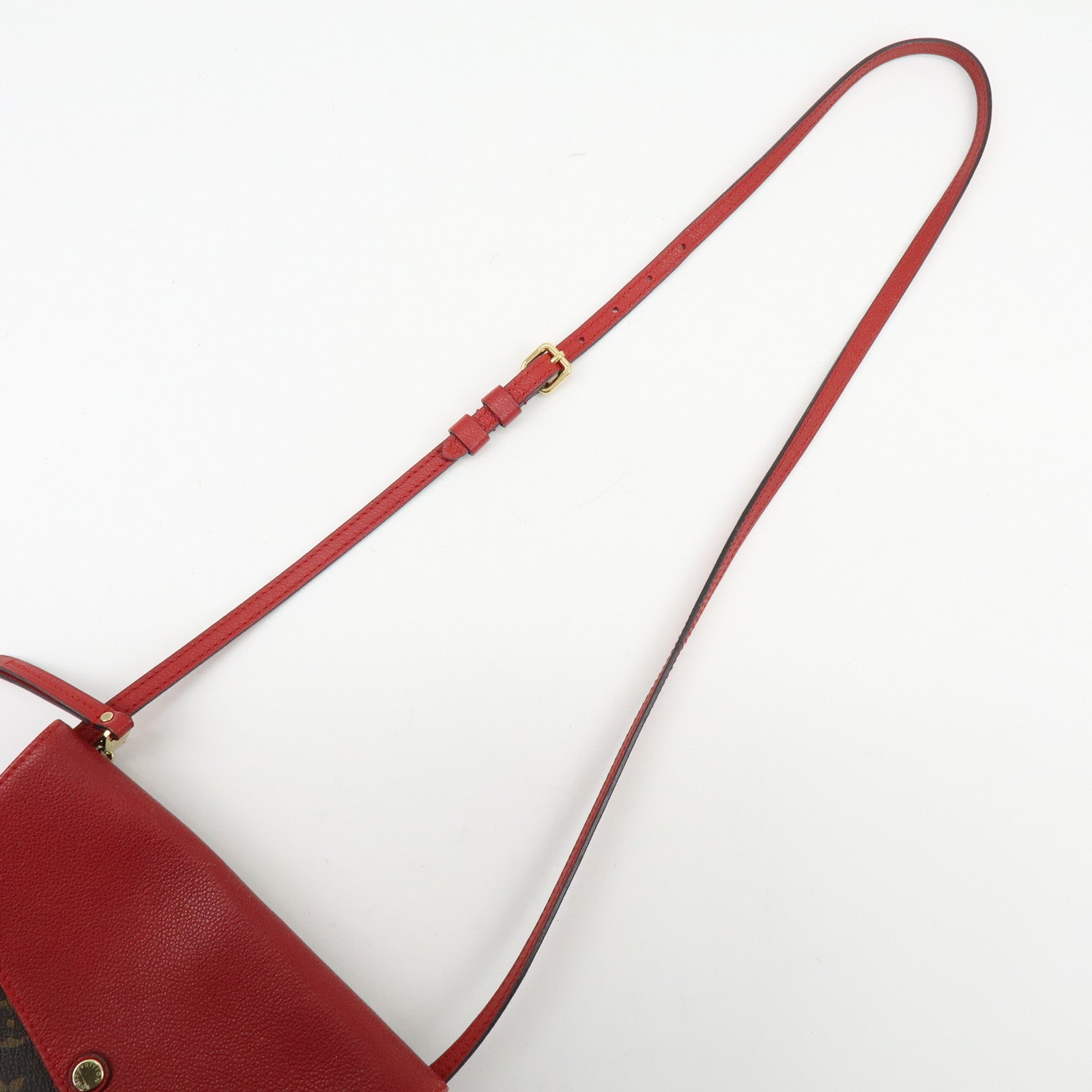 Louis Vuitton Monogram Twice Shoulder Crossbody Bag Cerise M50184