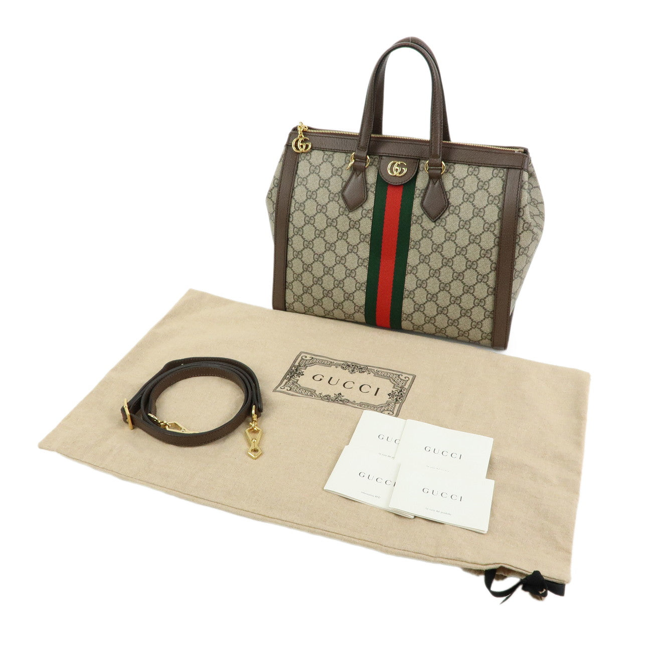 GUCCI Ophidia Sherry 2Way Bag Hand Bag Shoulder Bag 524537