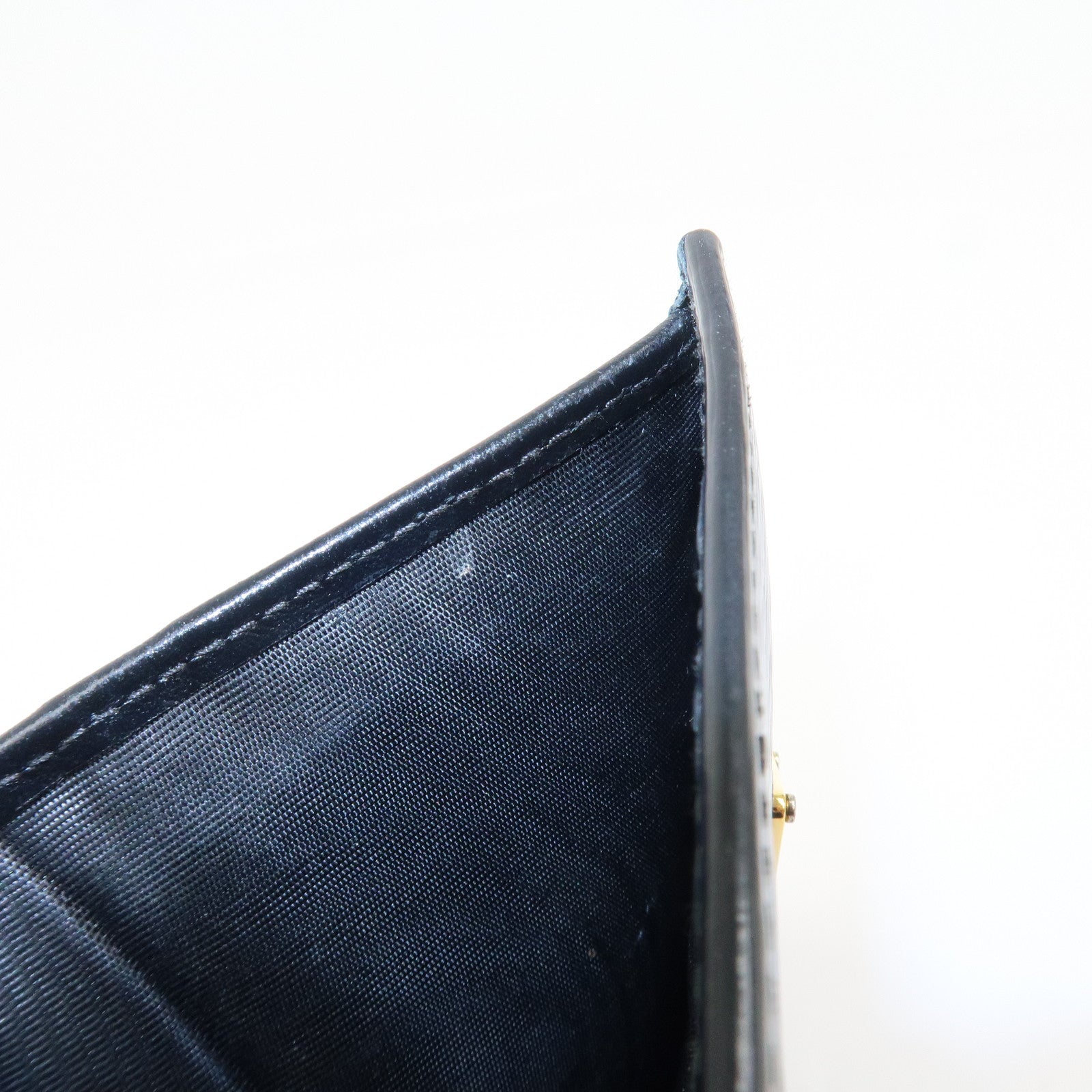 PRADA Vitello Move Leather Bi-fold Compact Wallet Black 1MV204
