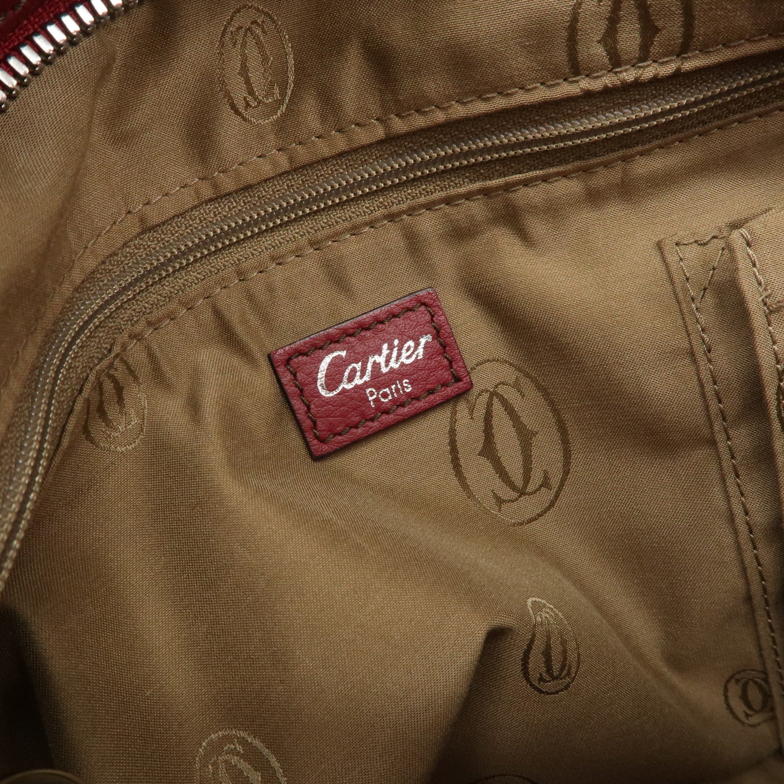 Cartier Marcello de Cartier MM Shoulder Bag Hand Bag Bordeaux