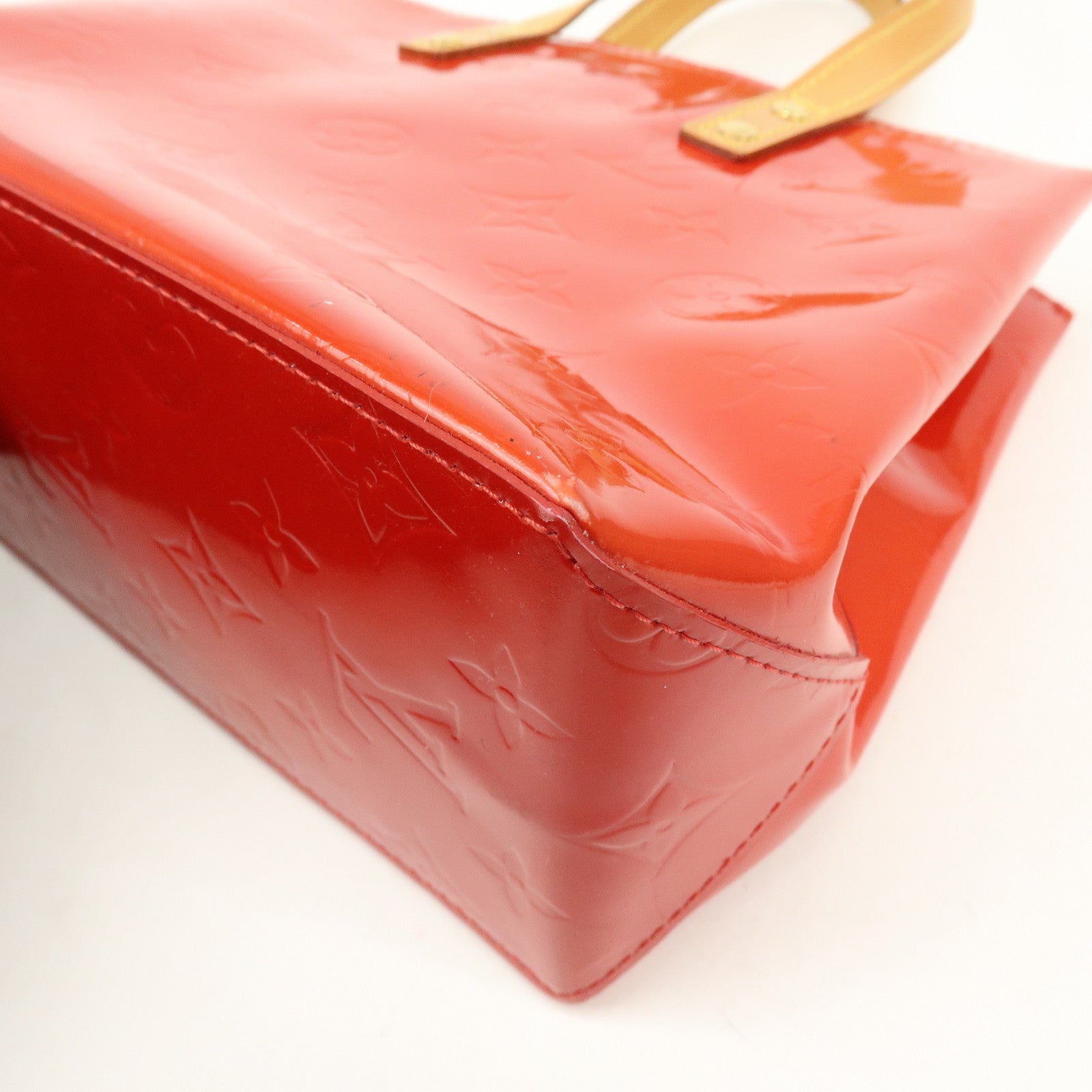 Louis Vuitton Monogram Vernis Lead PM Hand Bag Pomme d'Amour M91990