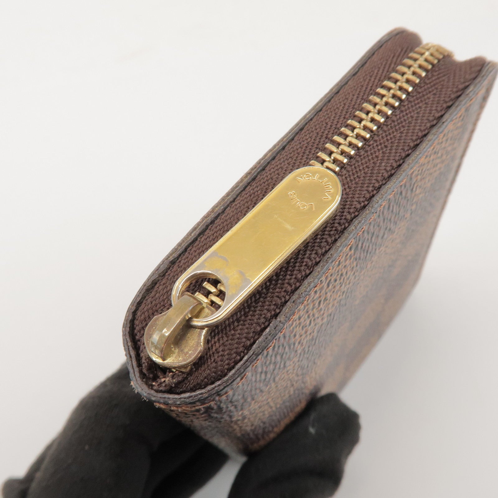 Louis Vuitton Damier Zippy Coin Case Wallet Brown N63070