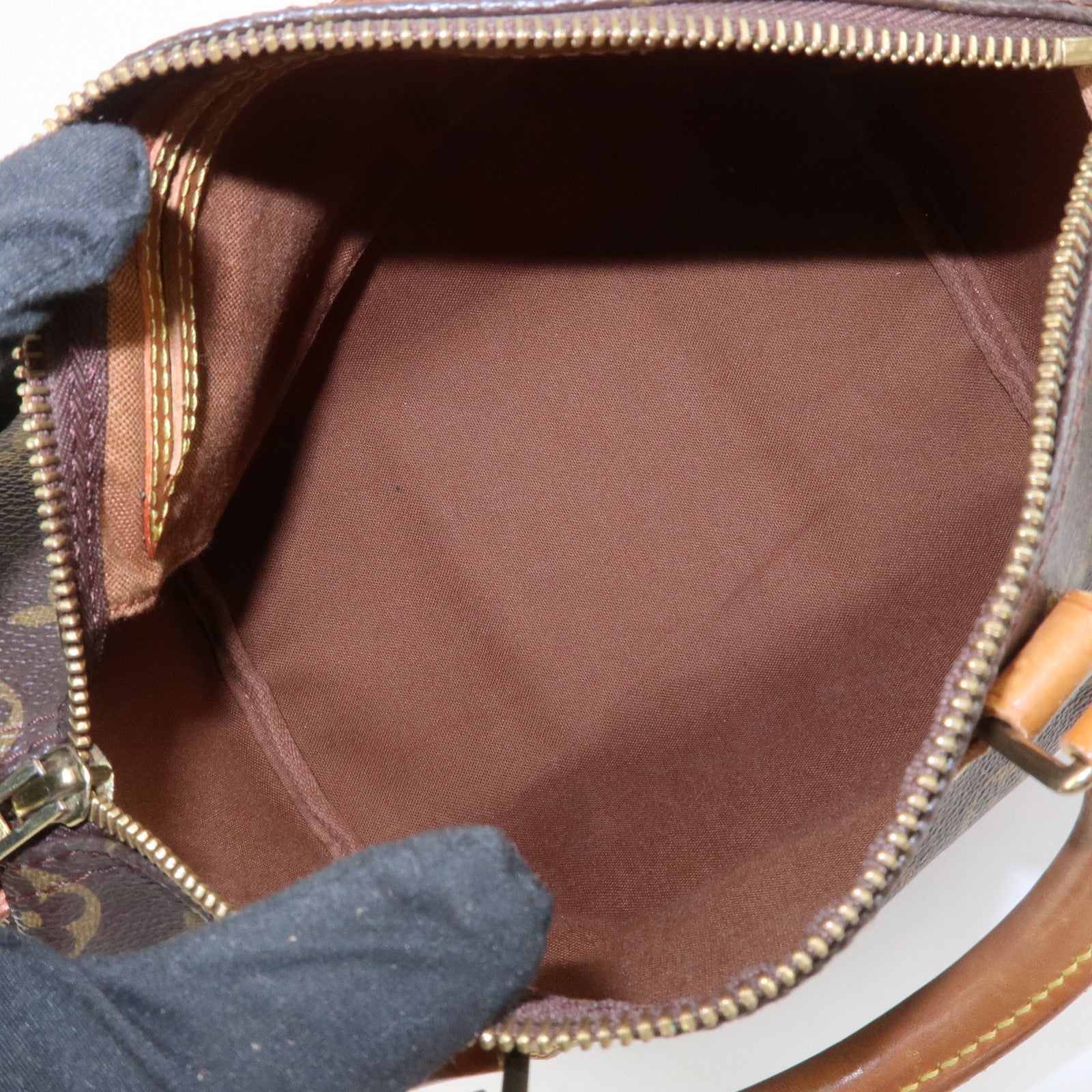 Louis Vuitton Monogram Speedy 25 Boston Bag Hand Bag Brown M41528