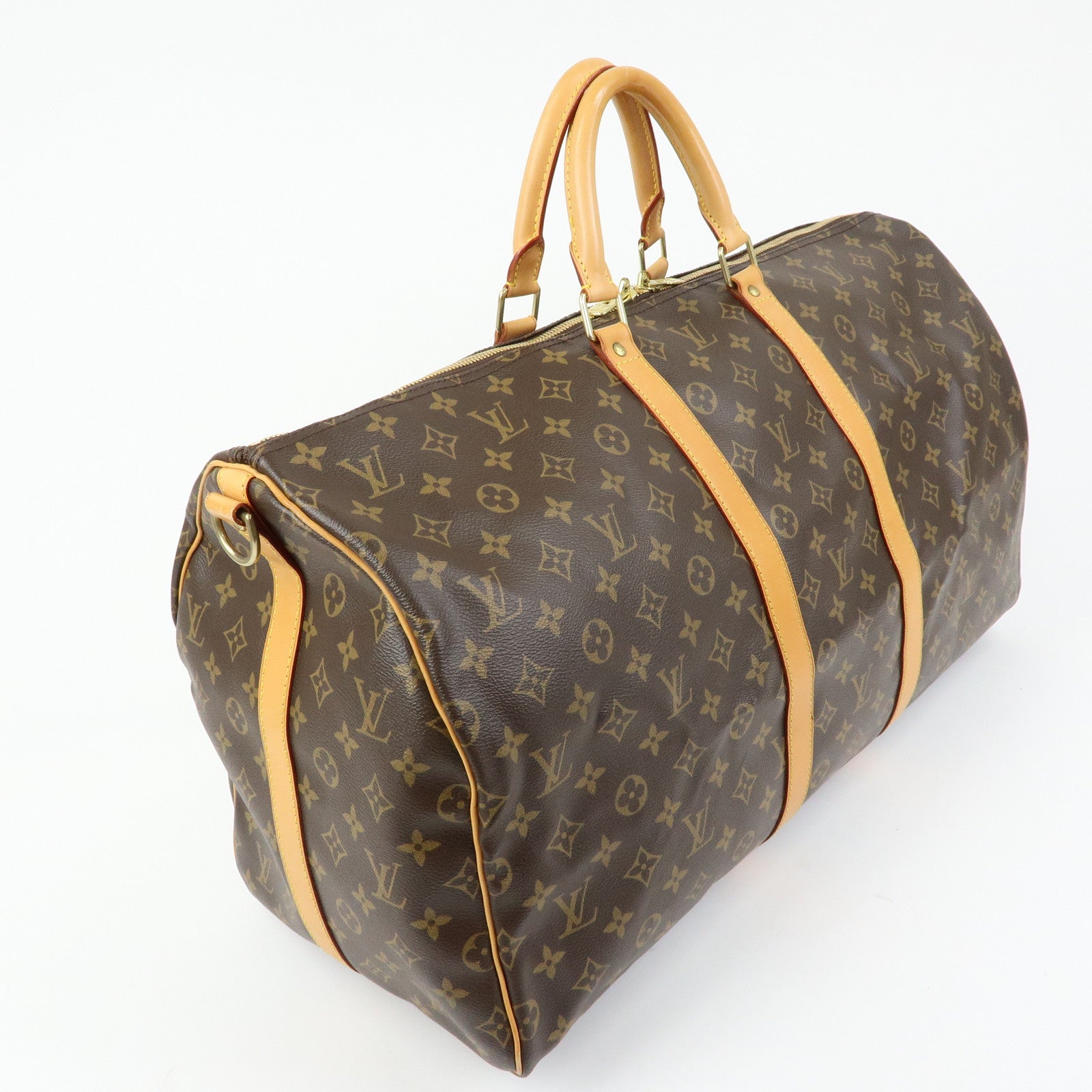 Louis Vuitton Monogram Keep All Bandouliere 55 Boston Bag M41414