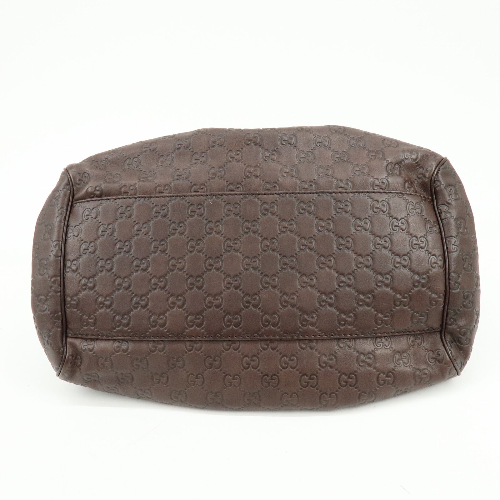 GUCCI Sukey Interlocking G Guccissima Leather 2WAY Bag Brown 223974