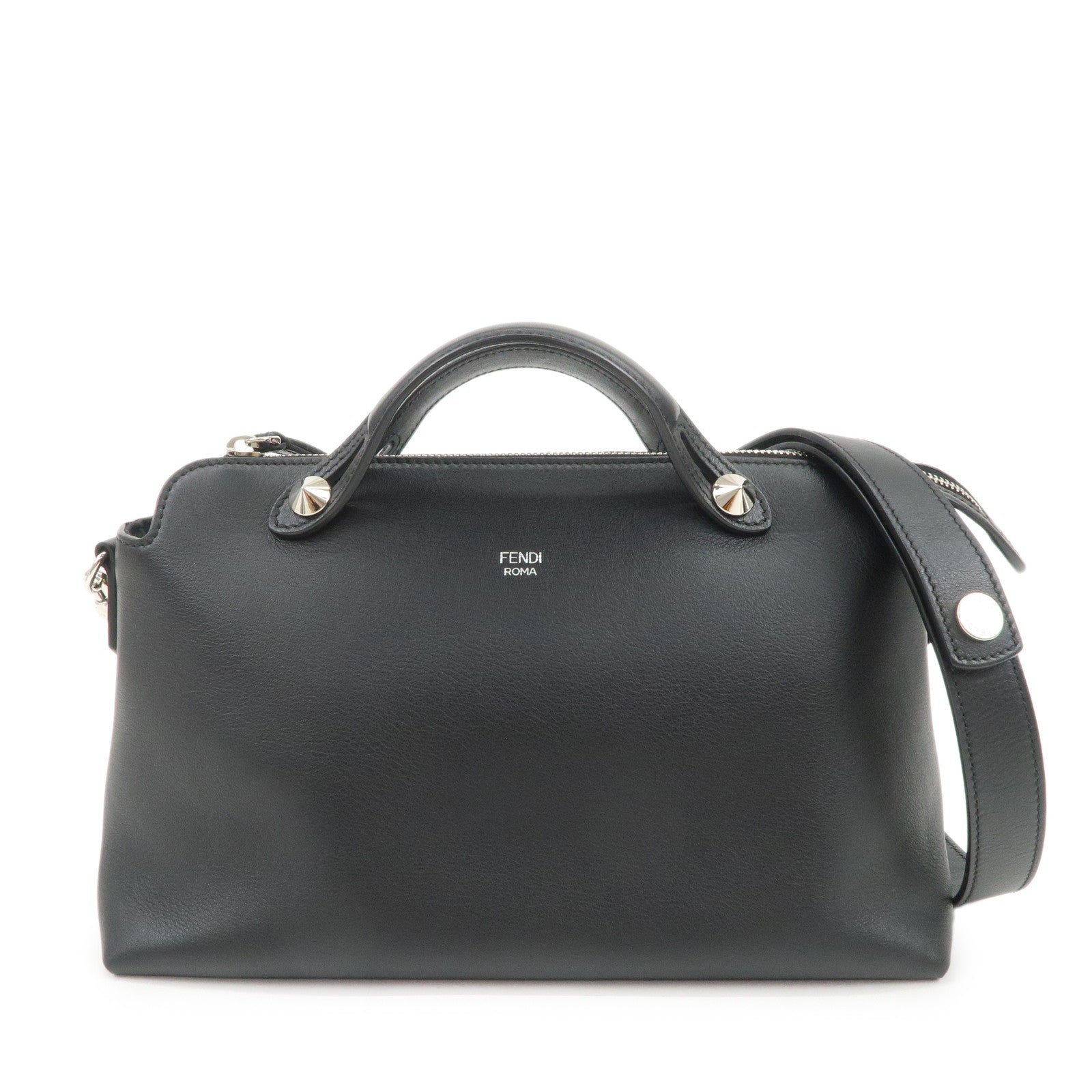 FENDI BY THE WAY MEDIUM 2Way Bag Shoulder Bag Black 8BL124