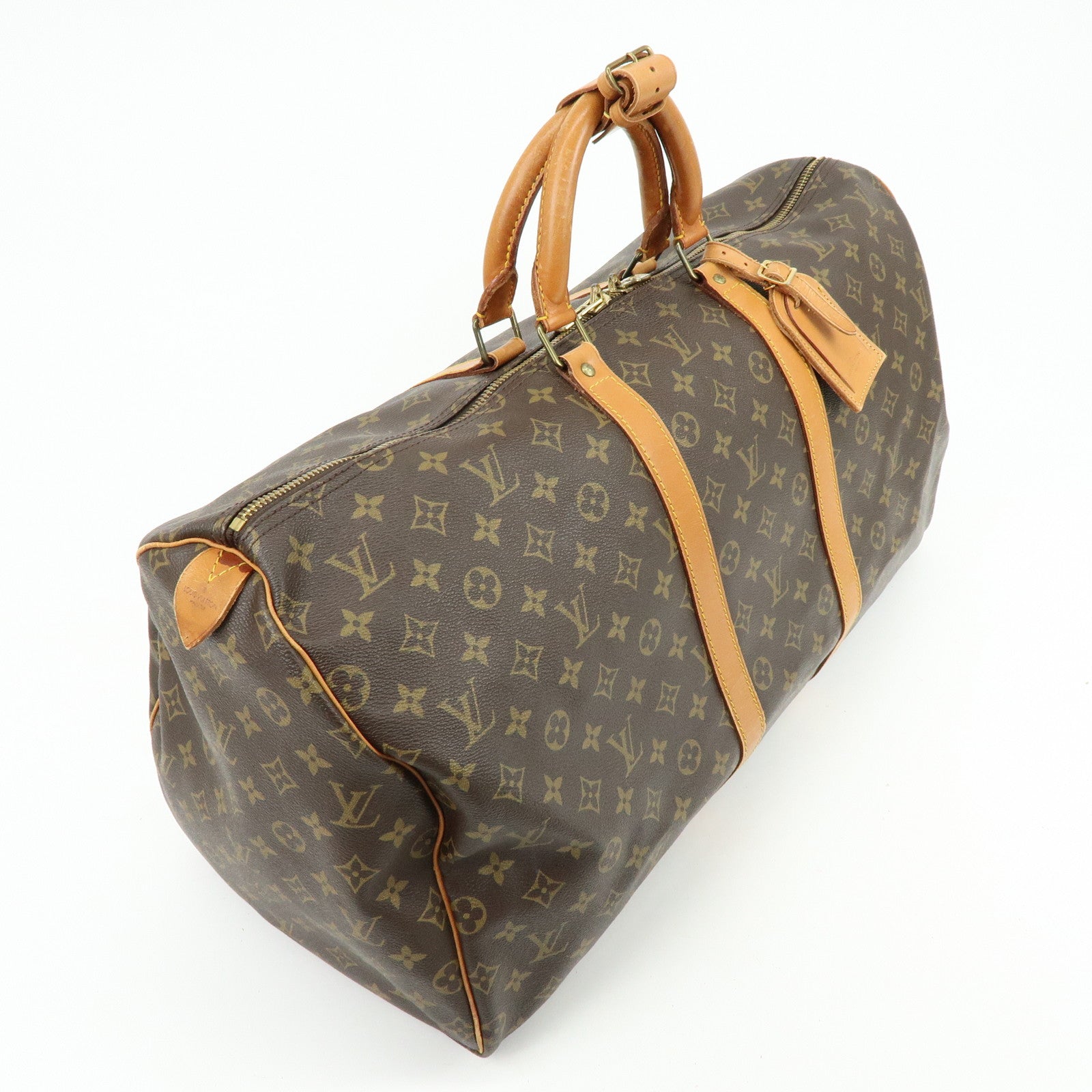 Louis Vuitton Monogram Keep All 55 Boston Bag Brown M41424