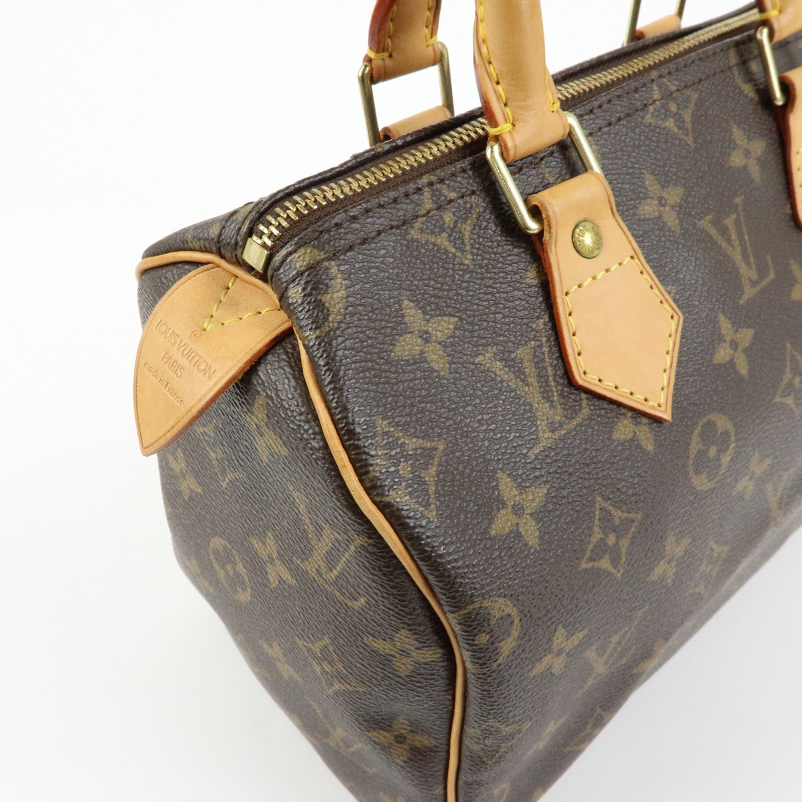 Louis Vuitton Monogram Speedy 25 Boston Bag Hand Bag Brown M41528