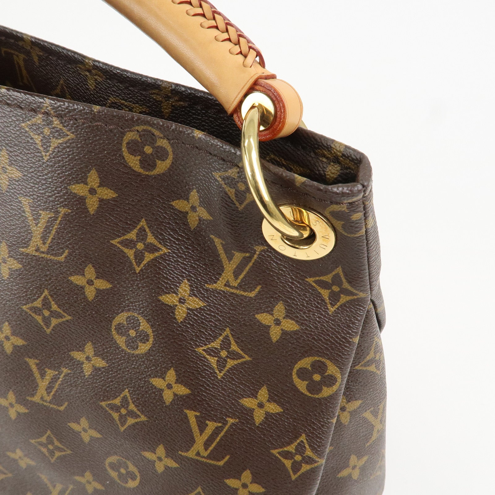Louis Vuitton Monogram Artsy MM Shoulder Bag Brown M40249