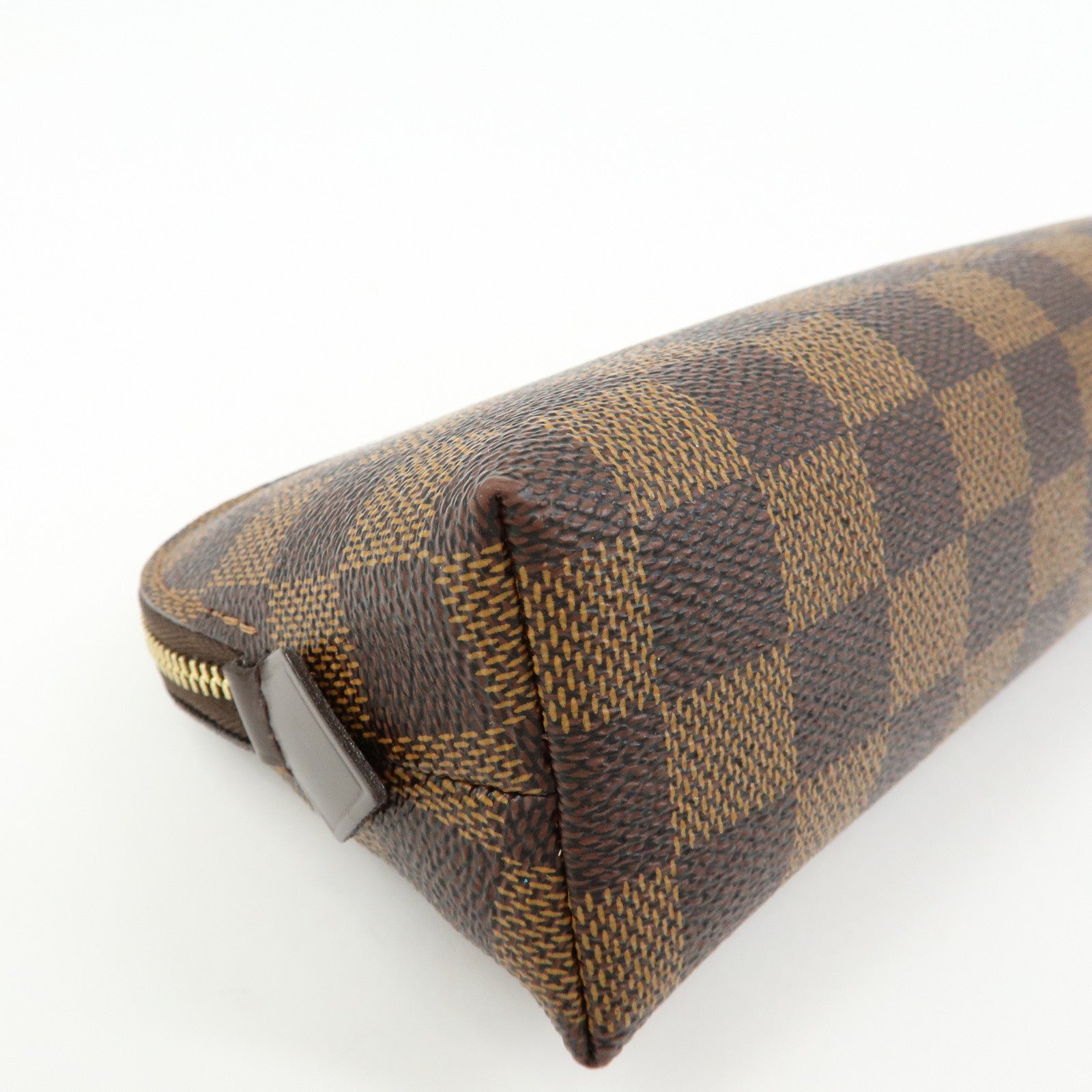 Louis Vuitton Damier Pochette Cosmetic PM Pouch Brown N47516