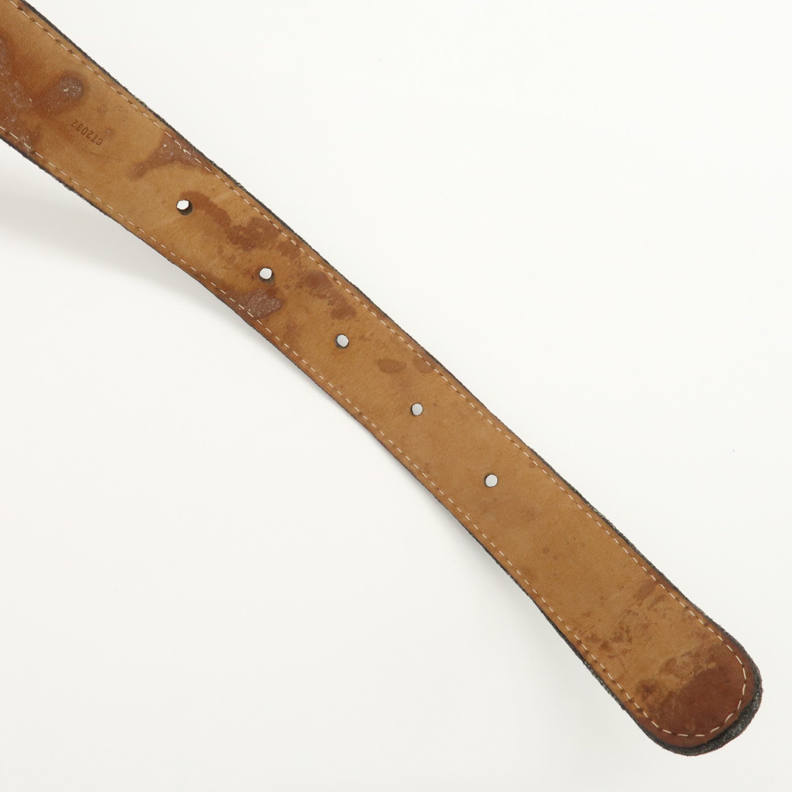 Louis Vuitton Monogram Denim Ceinture Belt 80/32 Noir Black M6972
