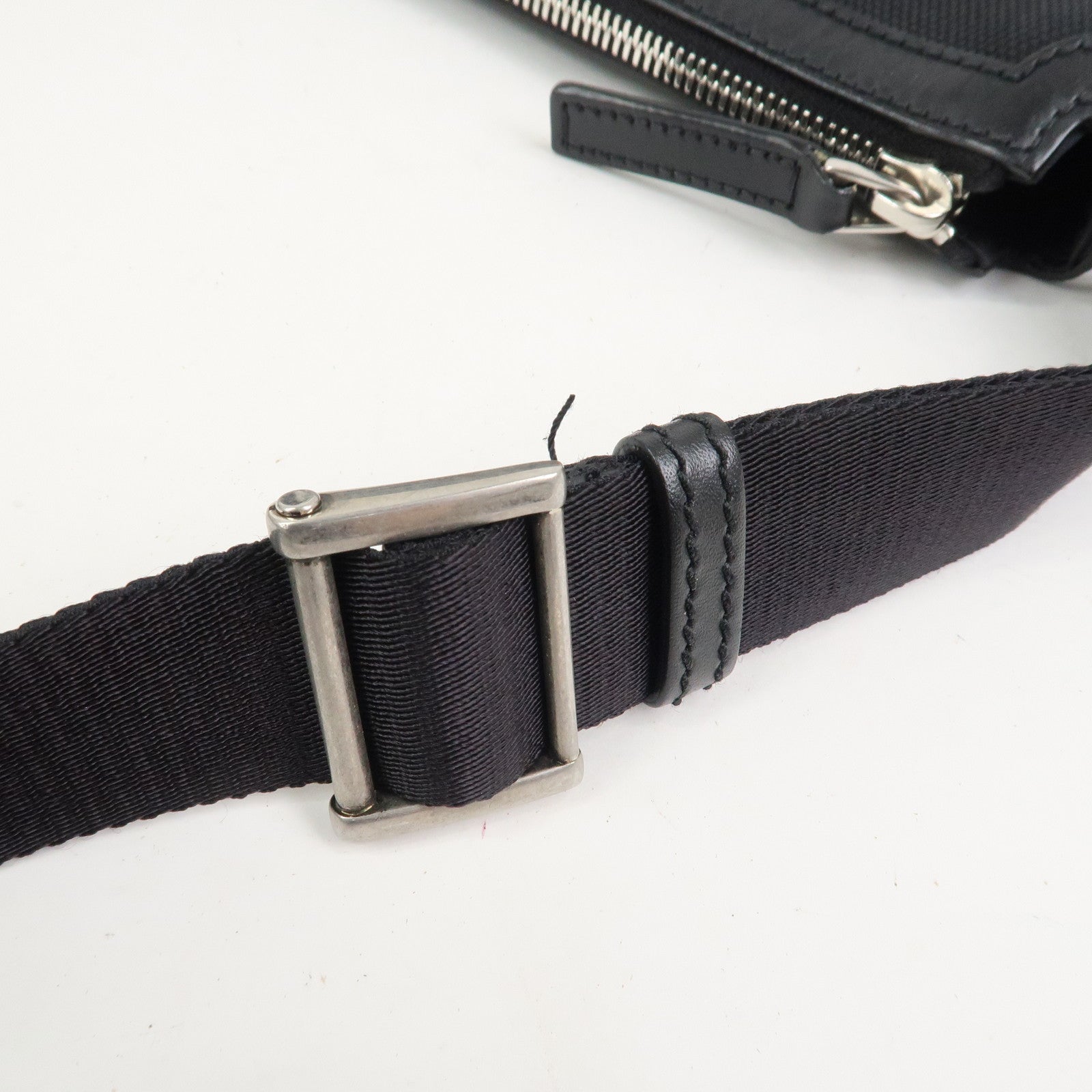 GUCCI Sherry Canvas Leather Shoulder Bag Crossbody Bag Black 631195