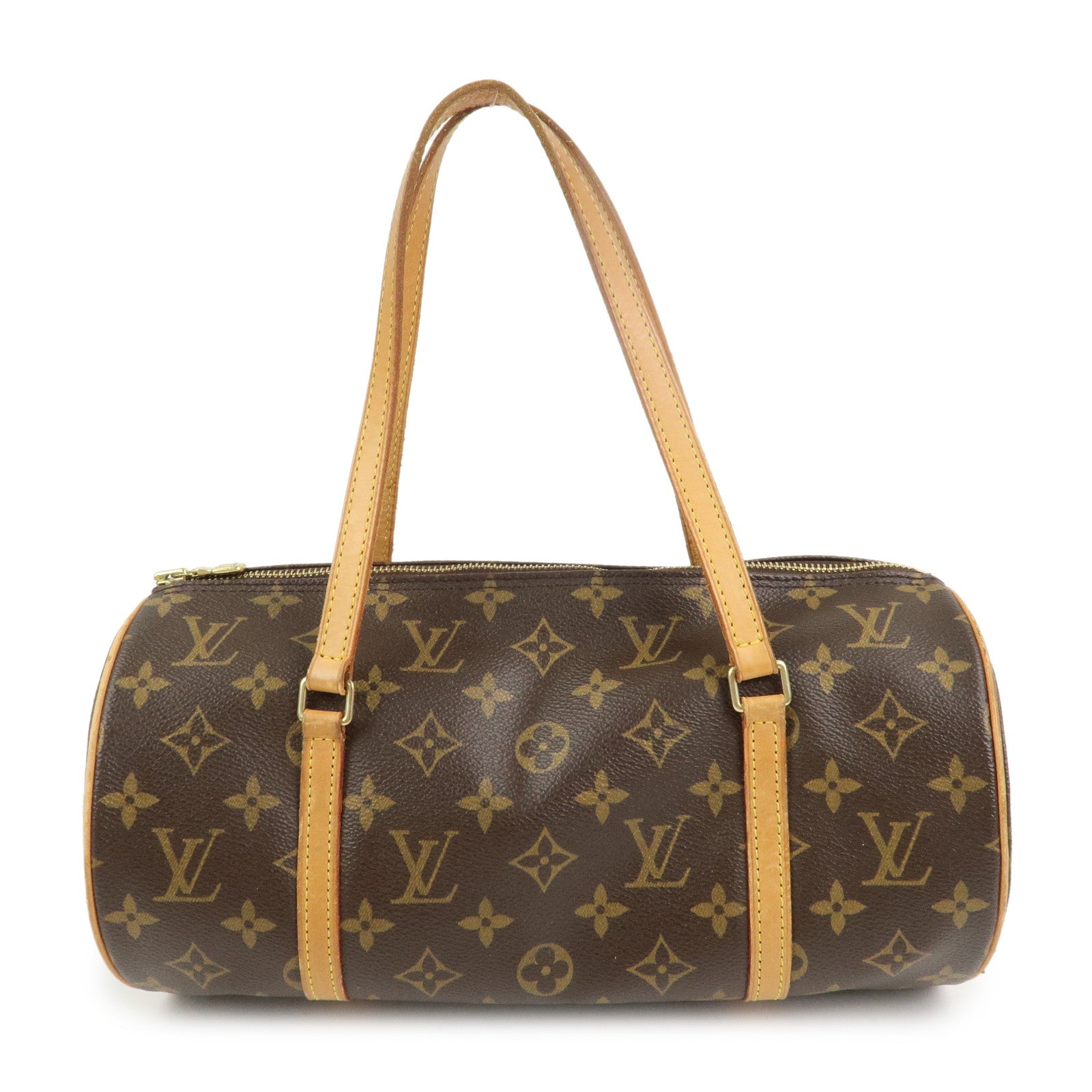 Louis Vuitton Monogram Papillon 30 Hand Bag New Style Brown M51385
