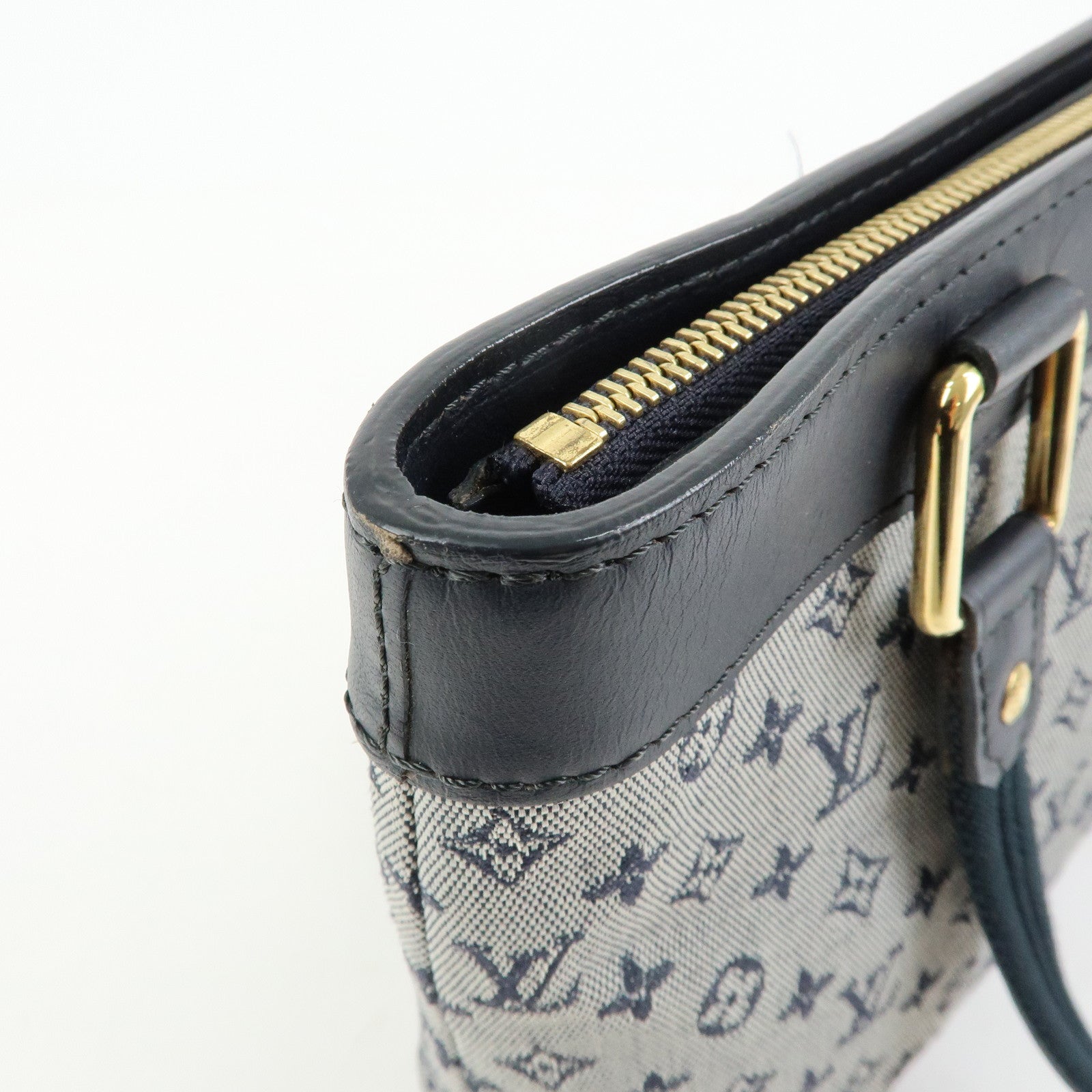 Louis Vuitton Monogram Mini Lin Lucille PM Hand Bag Blue M92676