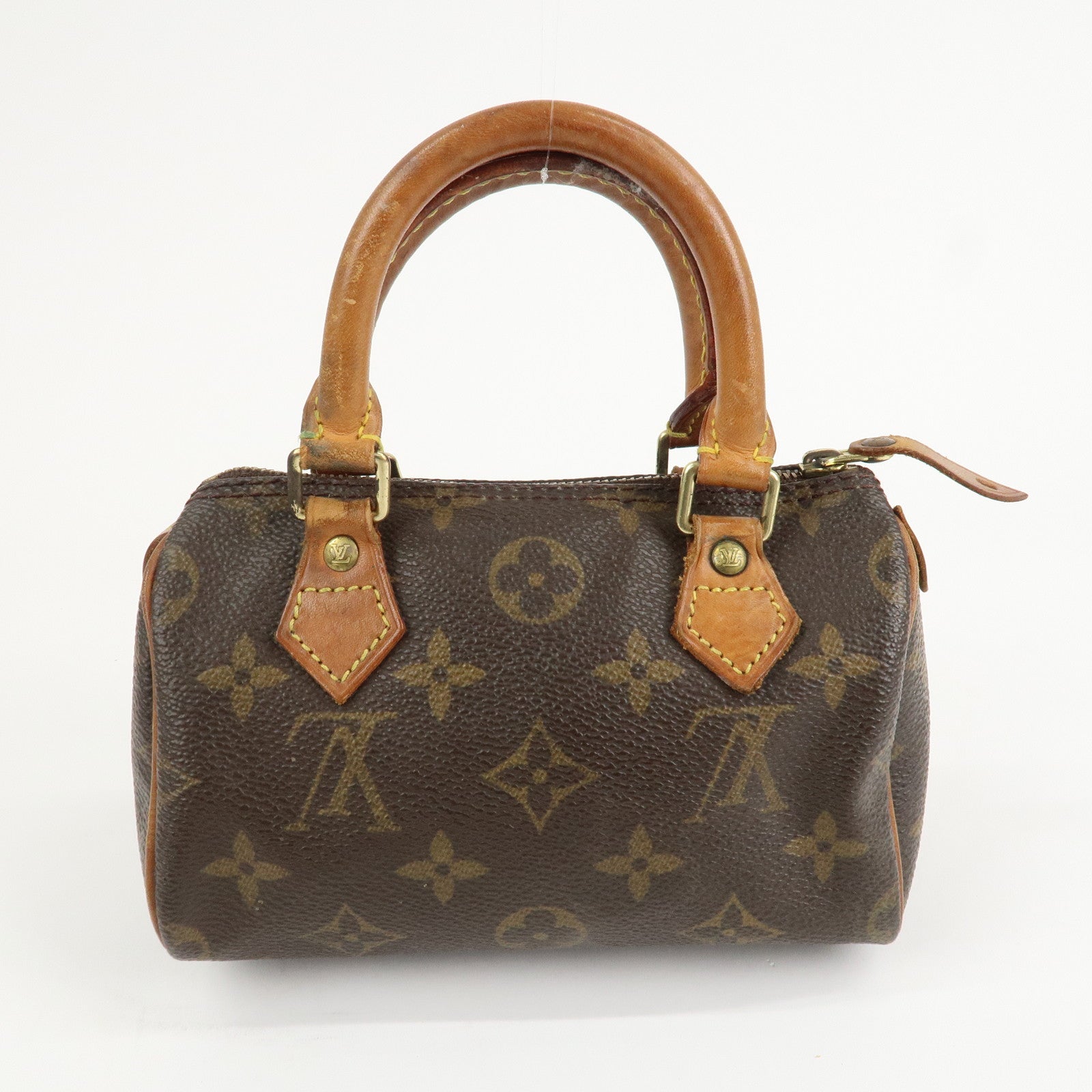 Louis Vuitton Monogram Mini Speedy & Strap Brown M41534 J75010