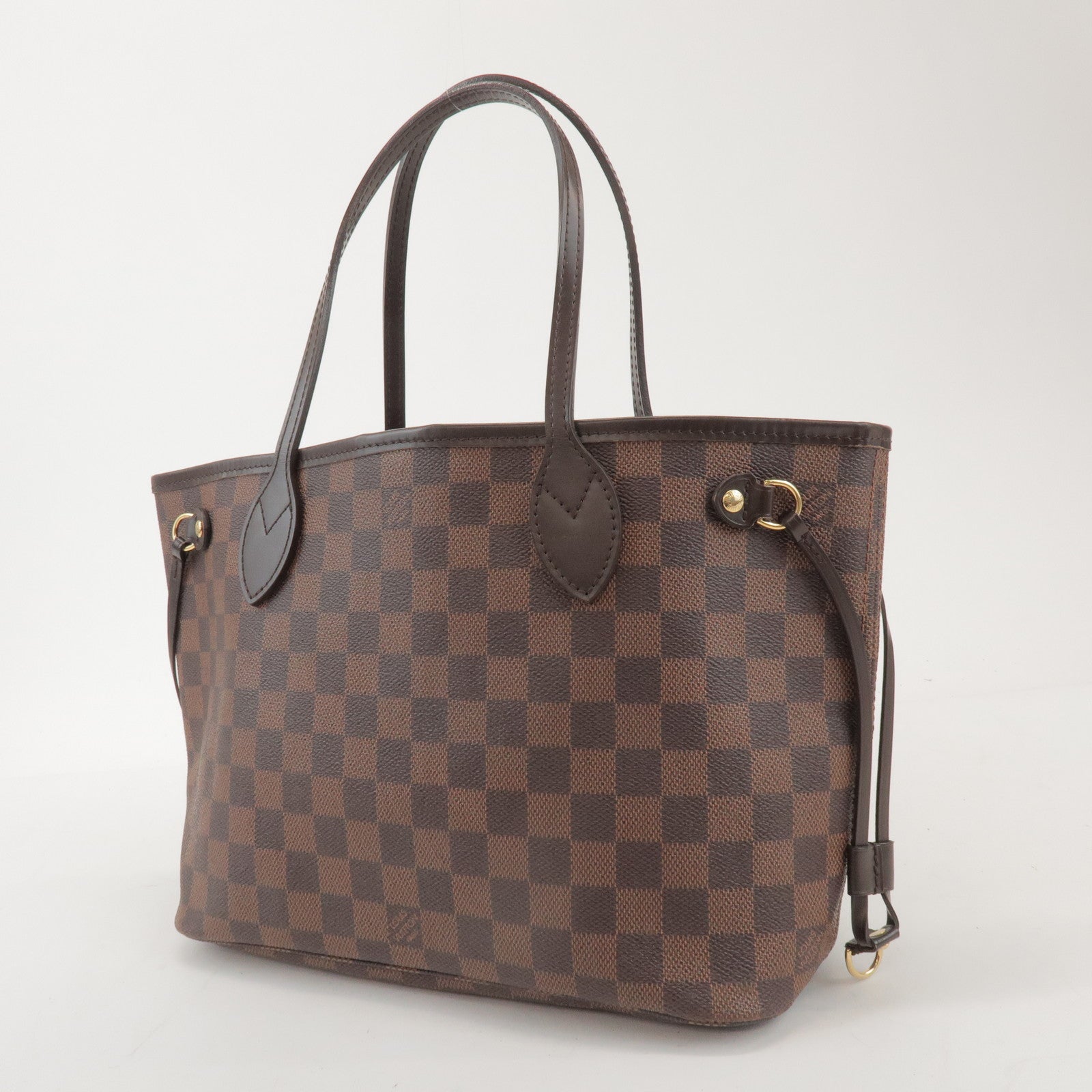 Louis Vuitton Damier Neverfull PM Canvas Tote Bag Brown N41359