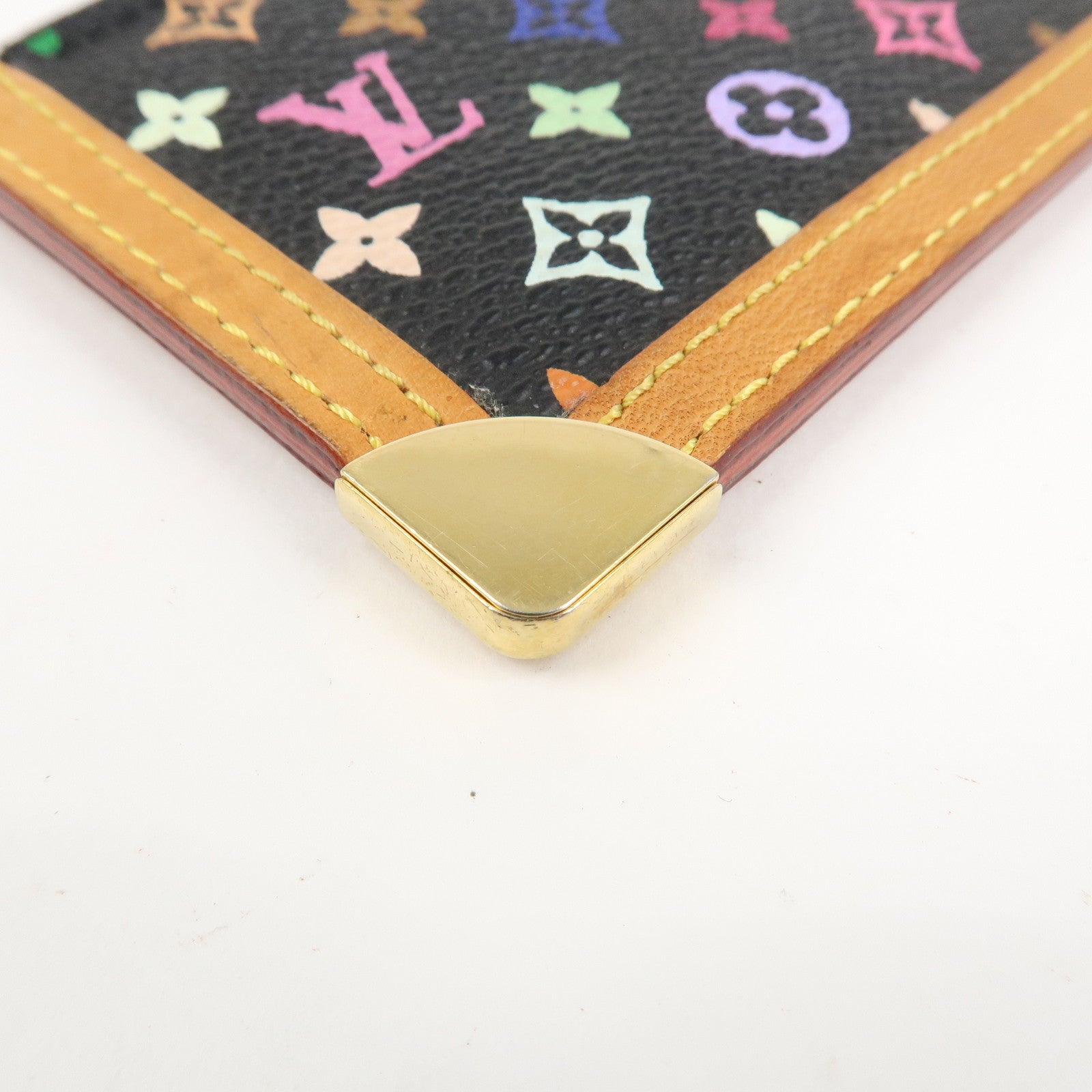 Louis Vuitton Monogram Multicolor Pochette Cles Noir M92654 Used