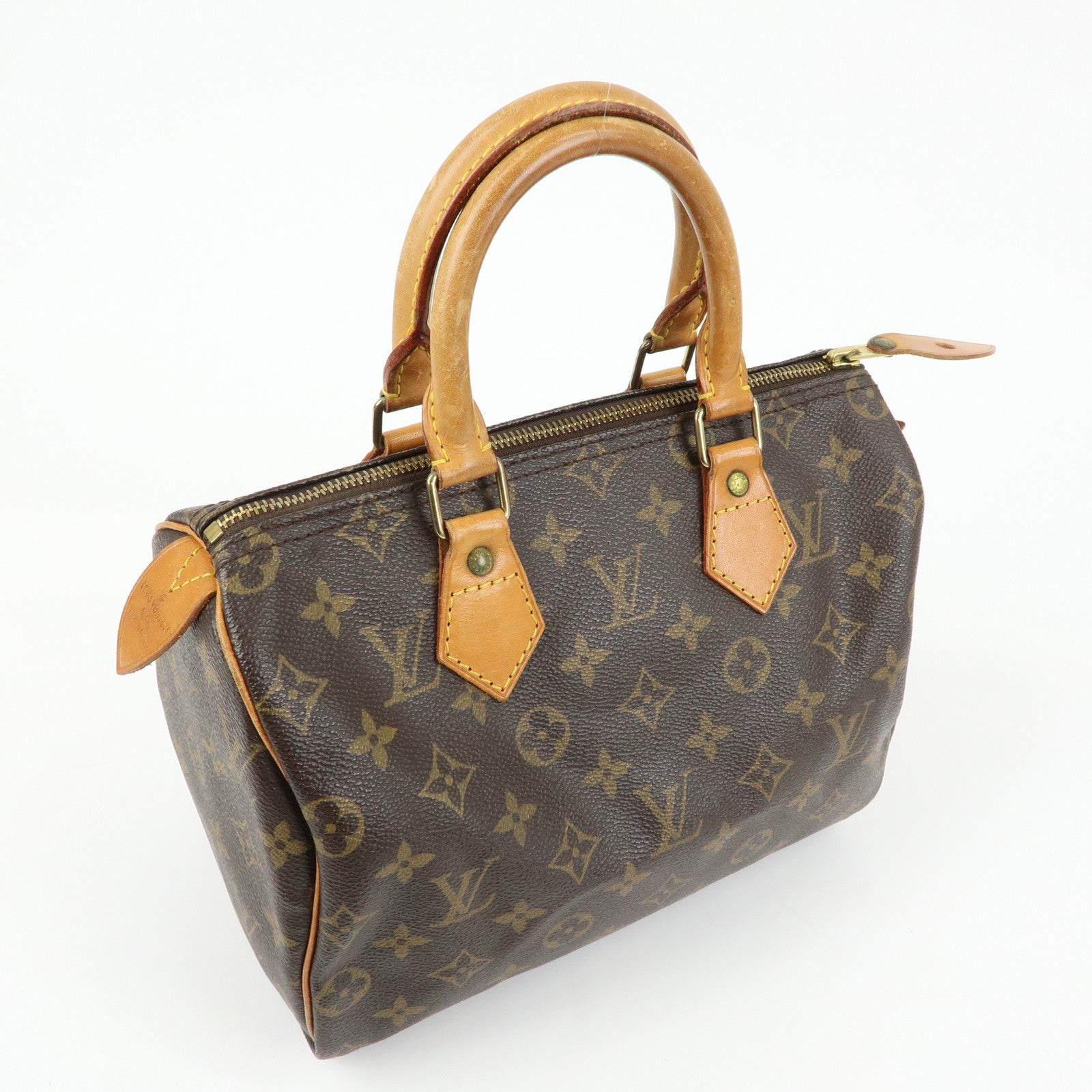 Louis Vuitton Monogram Speedy 25 Boston Bag Hand Bag Brown M41528