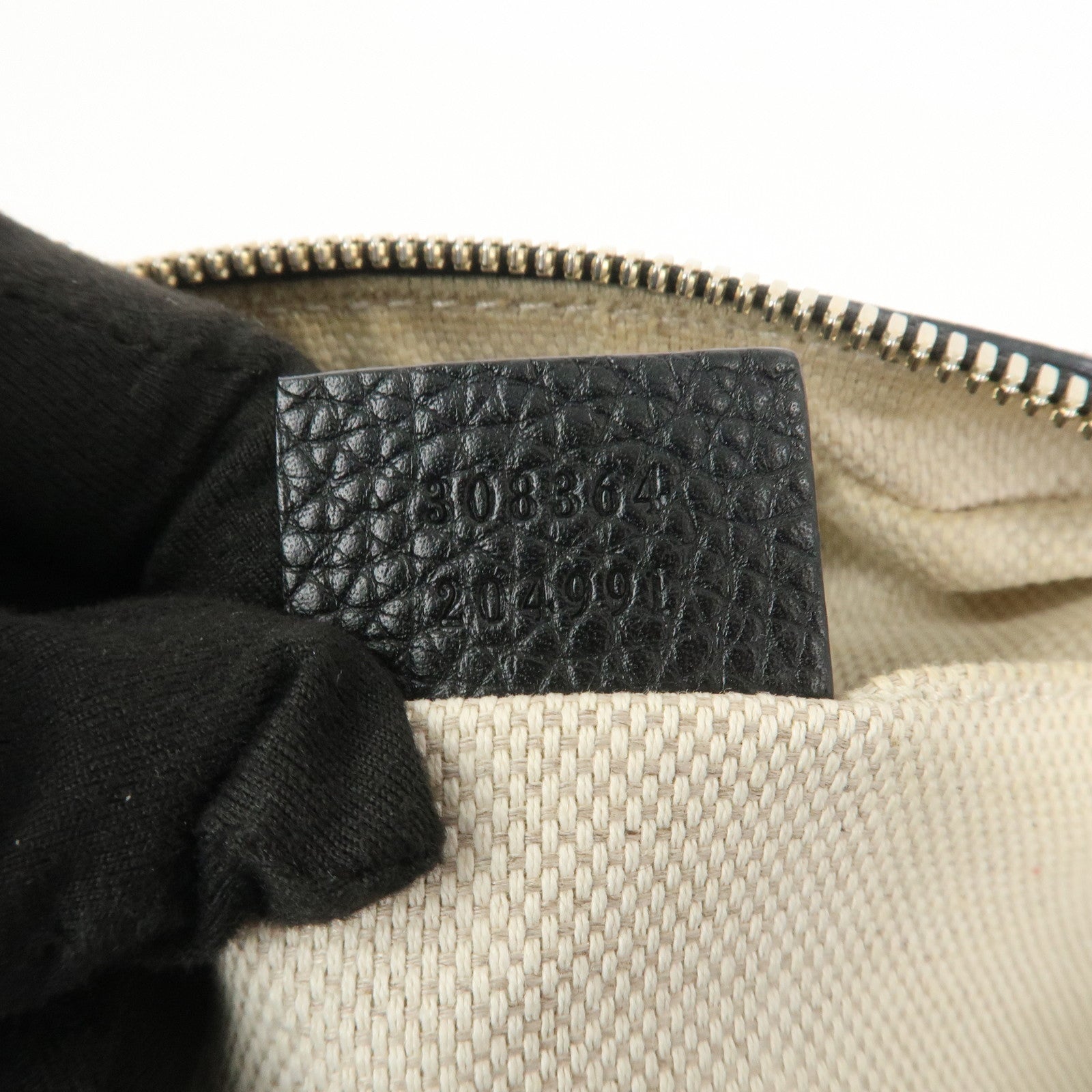 GUCCI SOHO Leather Shoulder Bag Crossbody Bag Black 308364