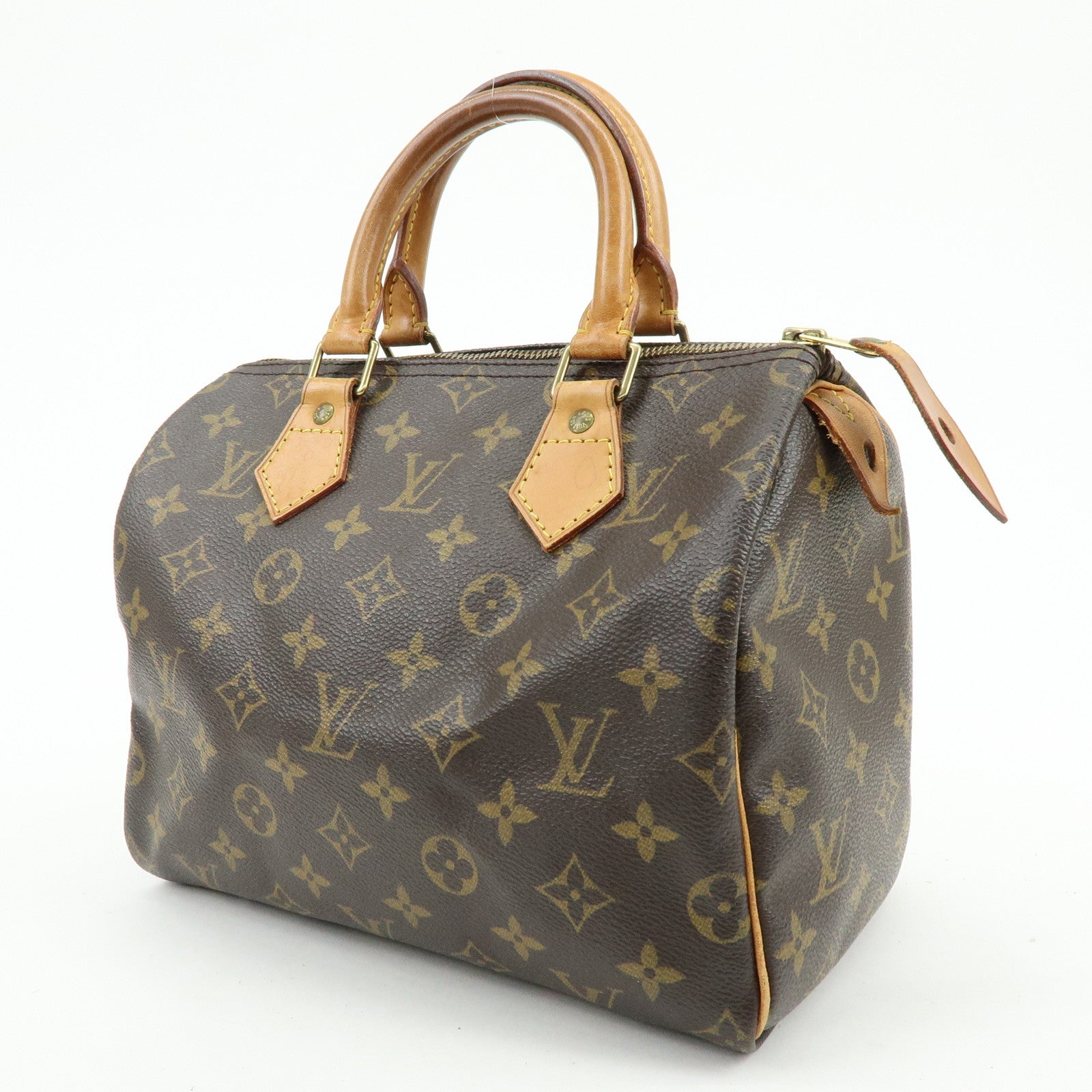 Louis Vuitton Monogram Speedy 25 Boston Bag Hand Bag Brown M41528