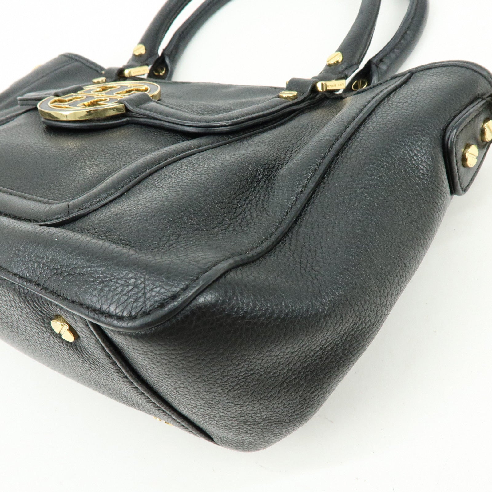 TORY BURCH Amanda Leather 2Way Bag Hand Bag Shoulder Bag Black