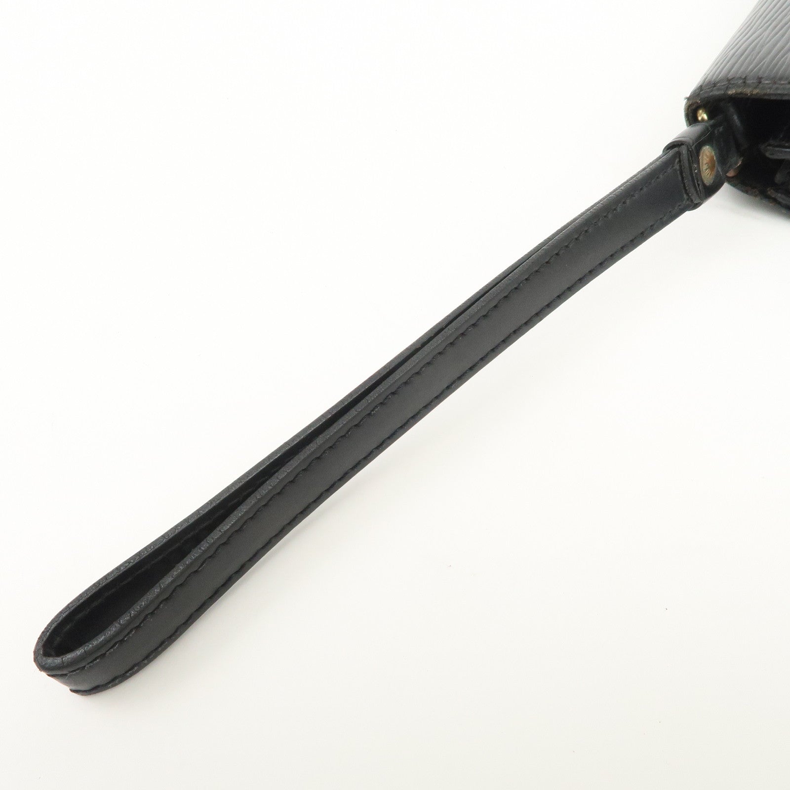 Louis Vuitton Epi Sellier Dragonne Clutch Bag Noir Black M52612